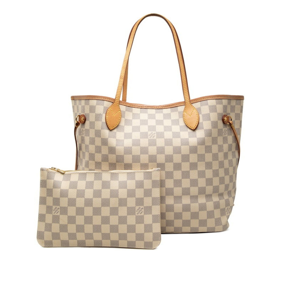 Louis Vuitton Ivory Pvc Leather Pouch Shoulder Bag Tote Bag (Pre-Owned)