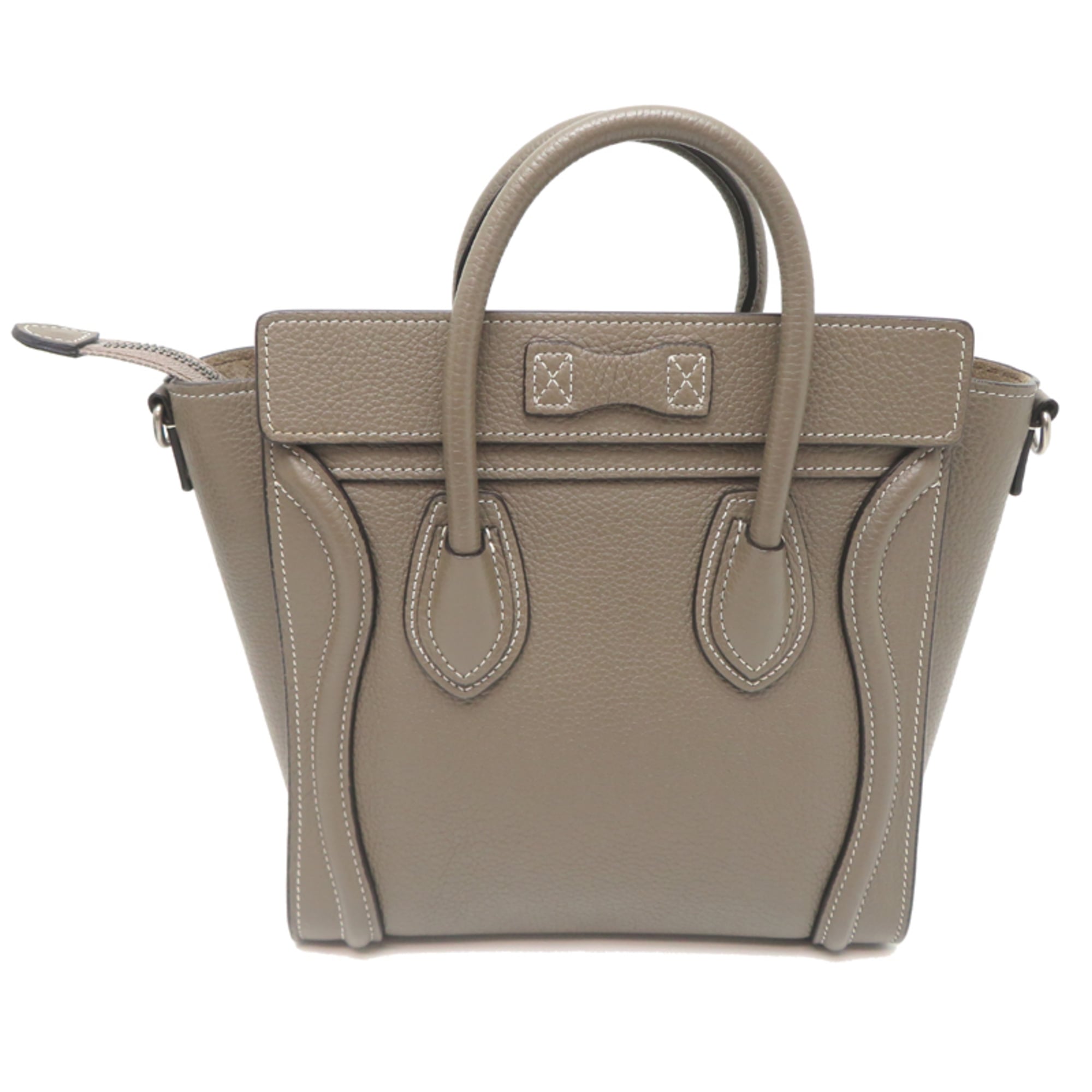 Celine Grayish Leather Handbag (Pre-Owned)