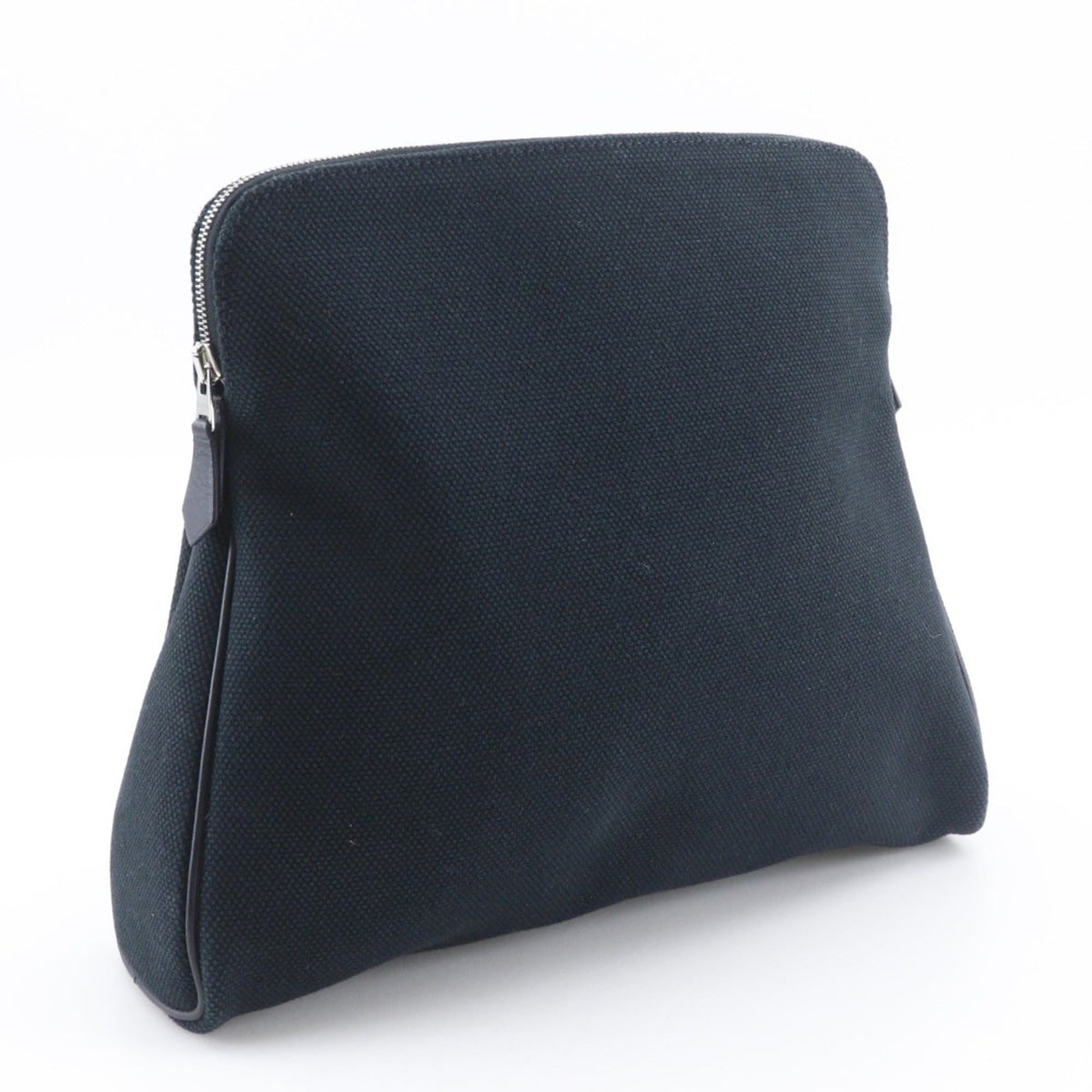 Hermes Black Canvas Pouch (Pre-Owned)