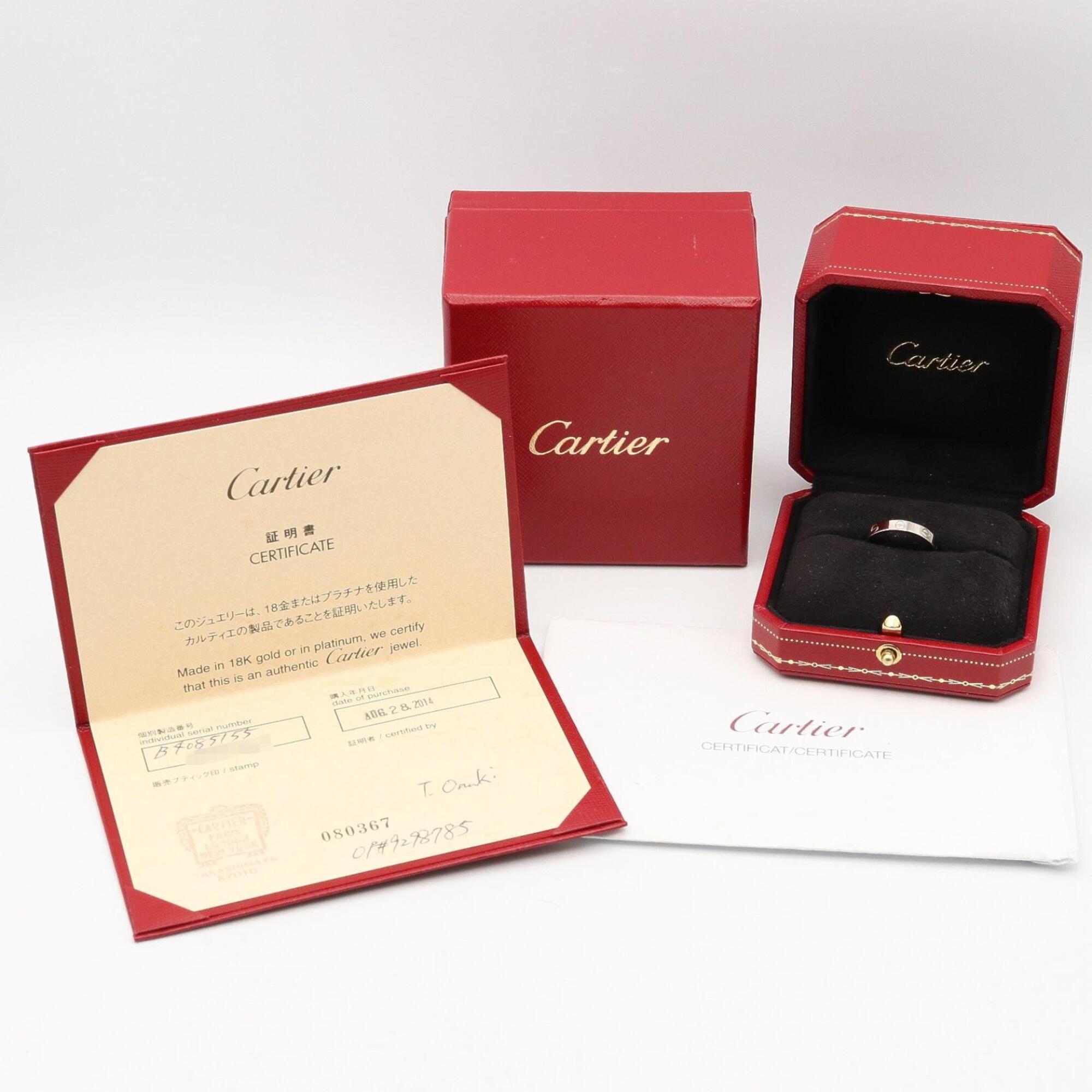 Cartier Silver White Gold (18K) Band Ring (Pre-Owned)