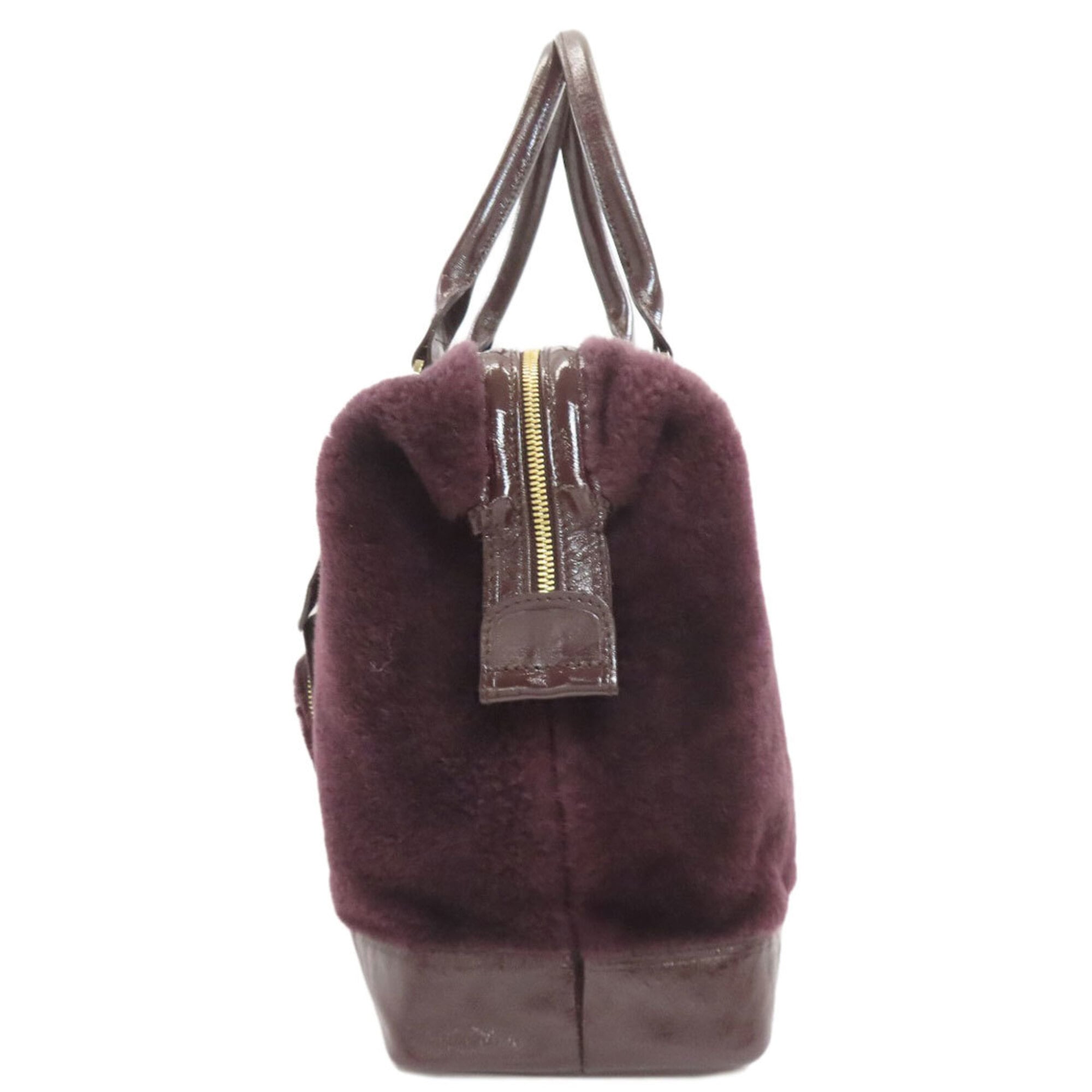 Longchamp Purple Fur Tote Bag (Pre-Owned)