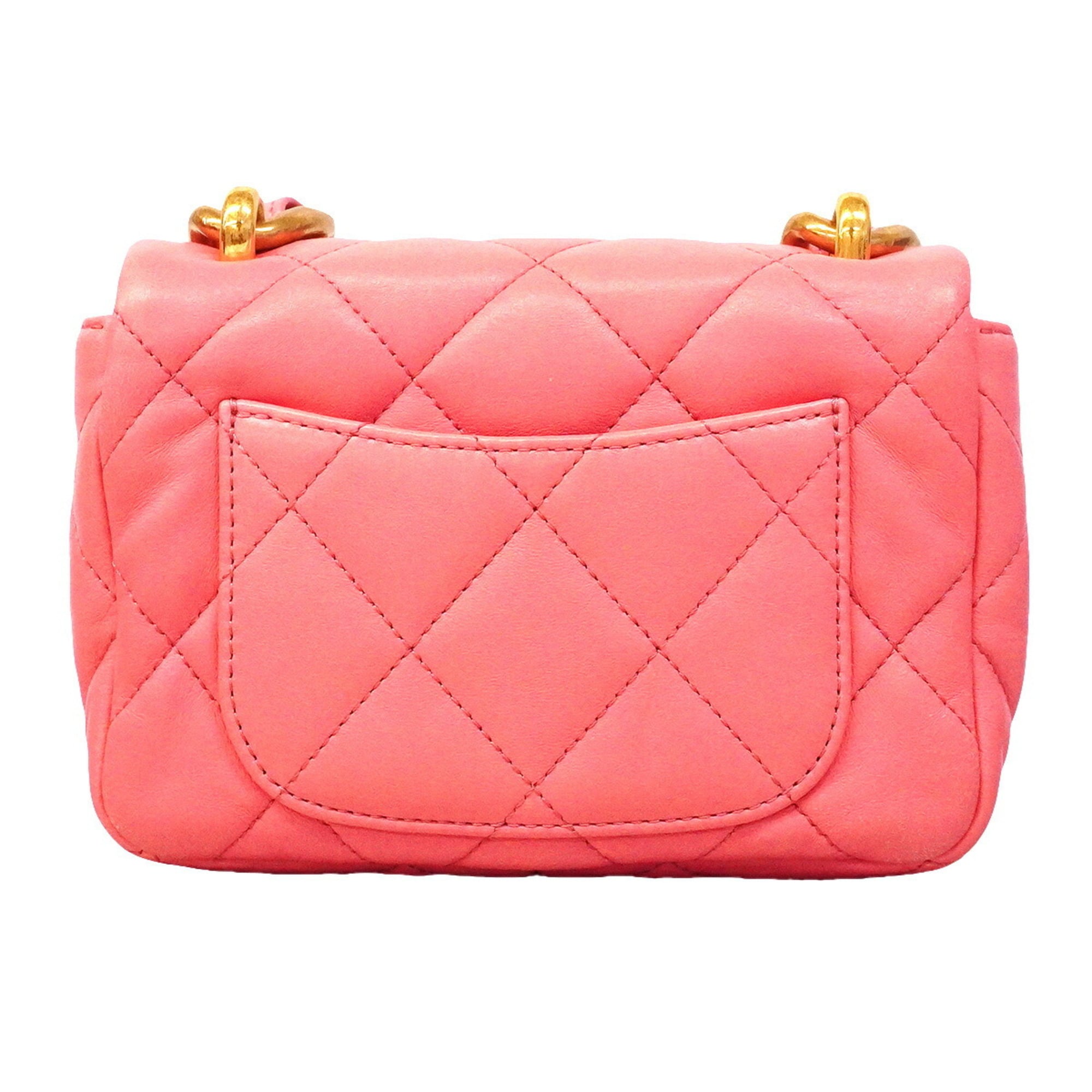 Chanel Pink Leather Shoulder Bag (Pre-Owned)