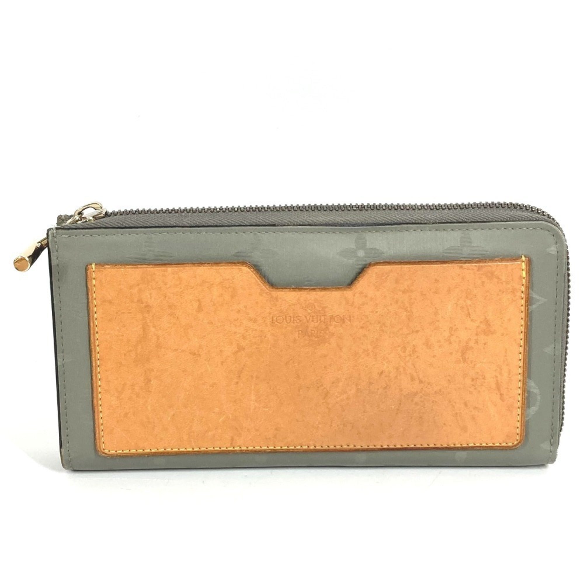 Louis Vuitton Gray Monogram Long Wallet (Bi-Fold) (Pre-Owned)