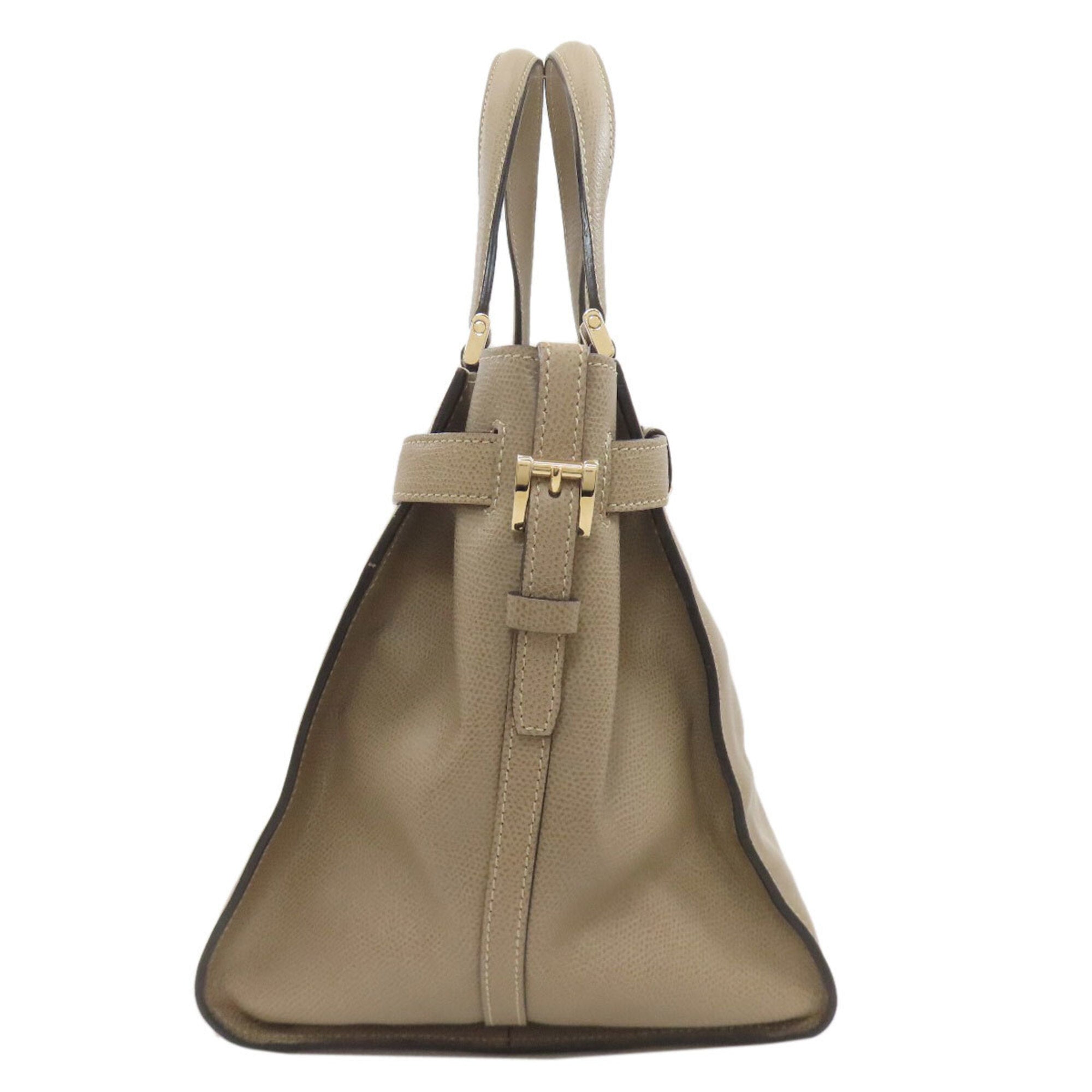 Valextra Brown Leather Handbag (Pre-Owned)