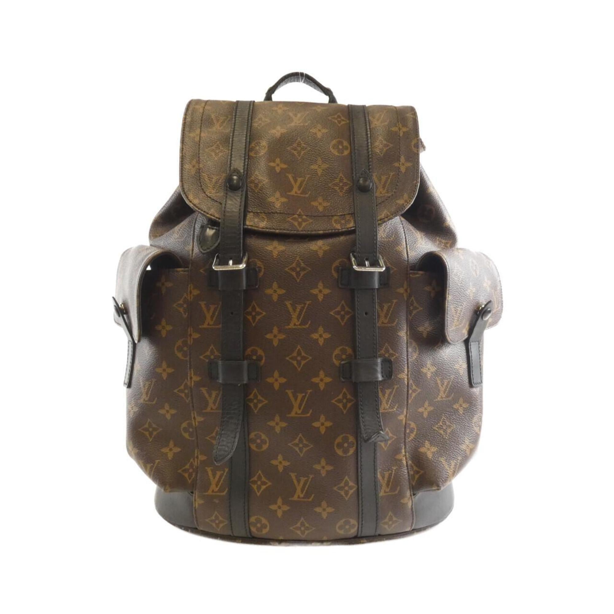 Louis Vuitton Brown Coated Canvas Backpack (Pre-Owned)