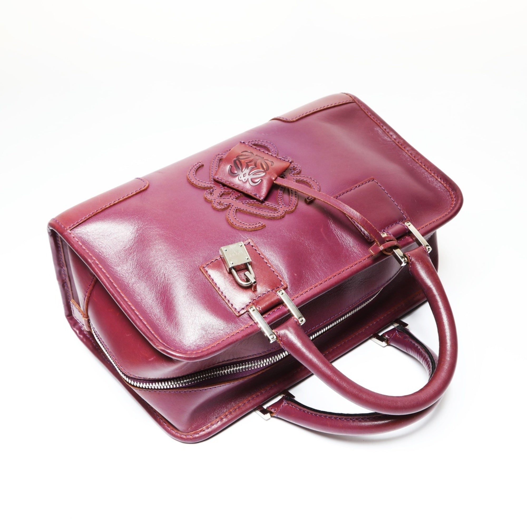 Loewe Amazona Purple Handbag (Pre-Owned)