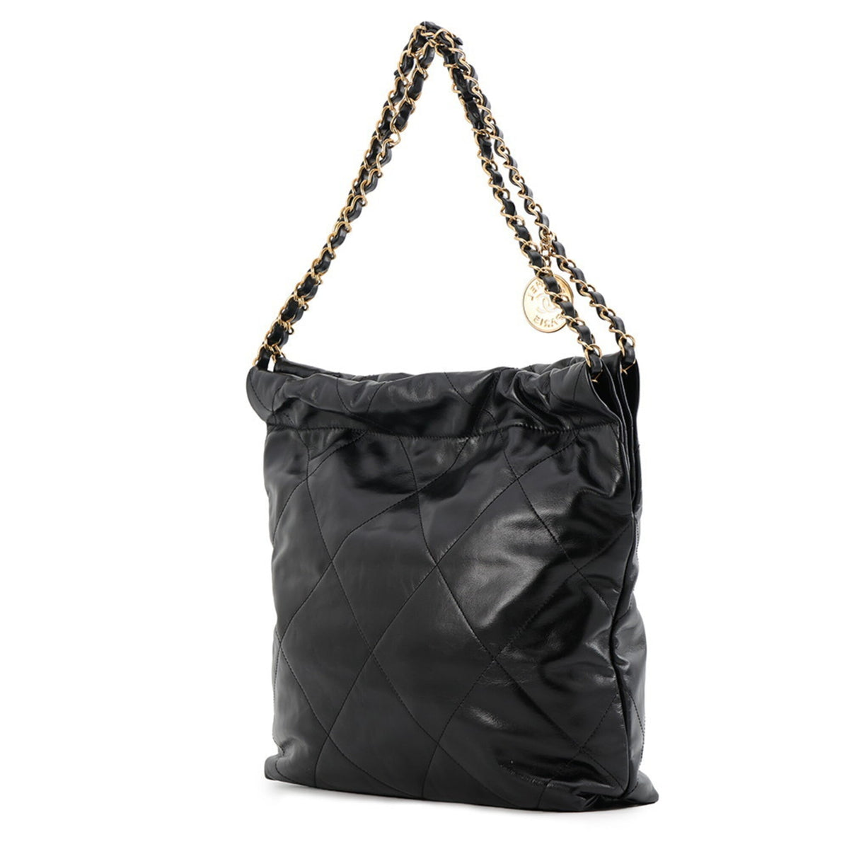 Chanel Black Leather Handbag Pouch (Pre-Owned)