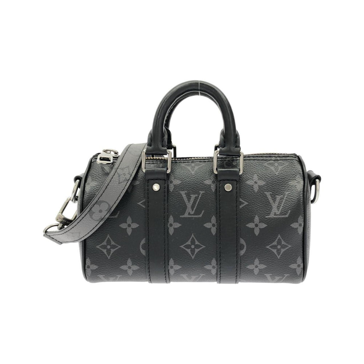 Louis Vuitton Black Coated Canvas Boston Bag (Pre-Owned)