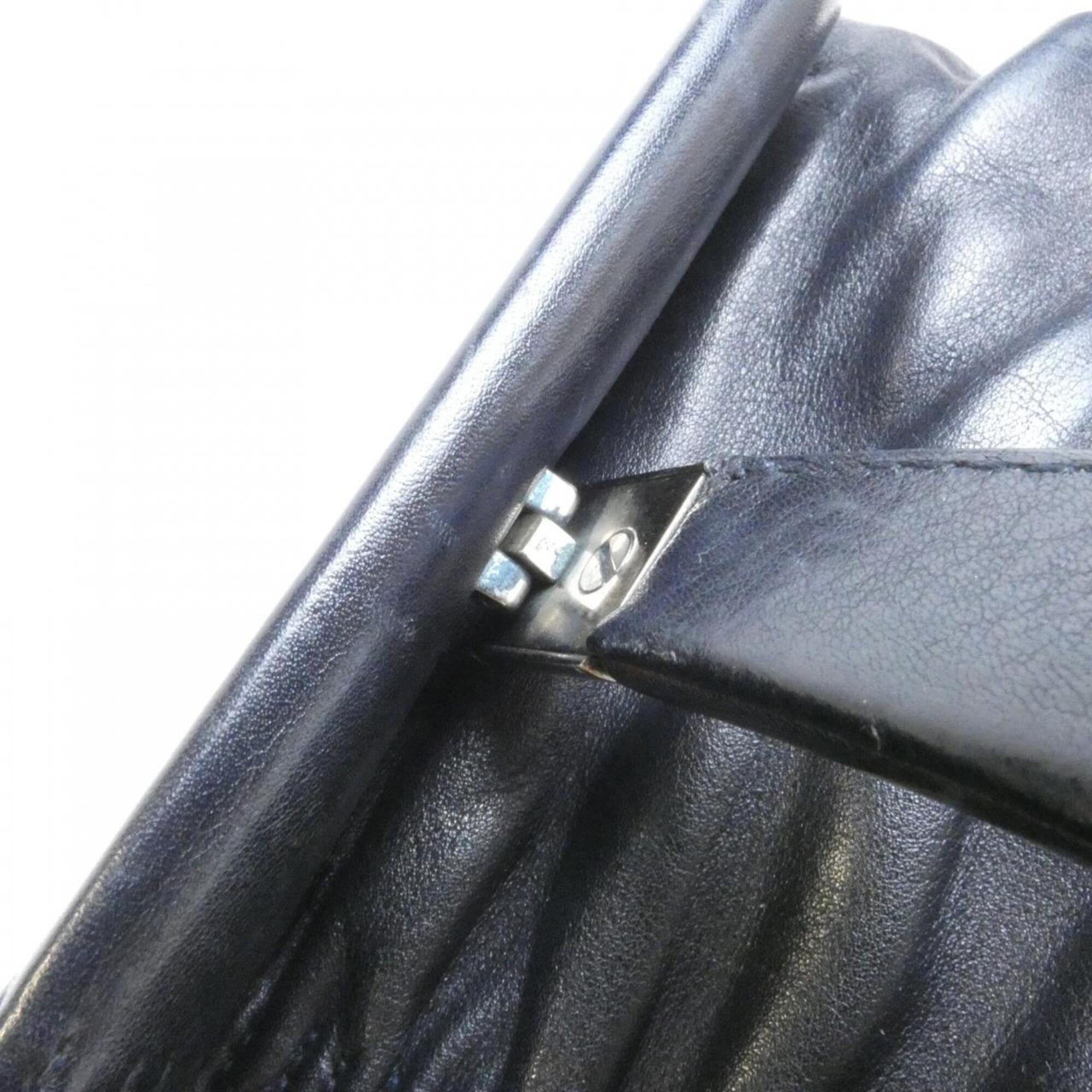 Christian Dior Navy Leather Handbag (Pre-Owned)