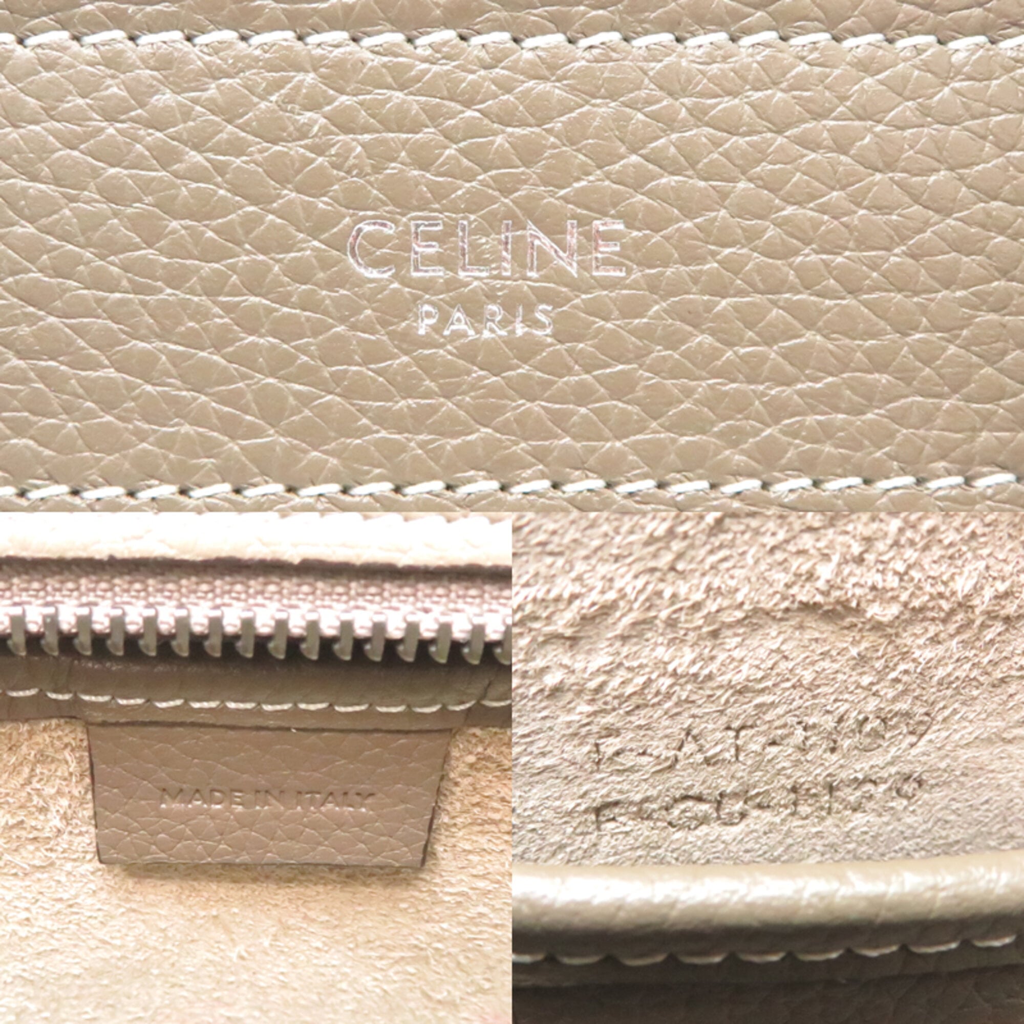 Celine Grayish Leather Handbag (Pre-Owned)