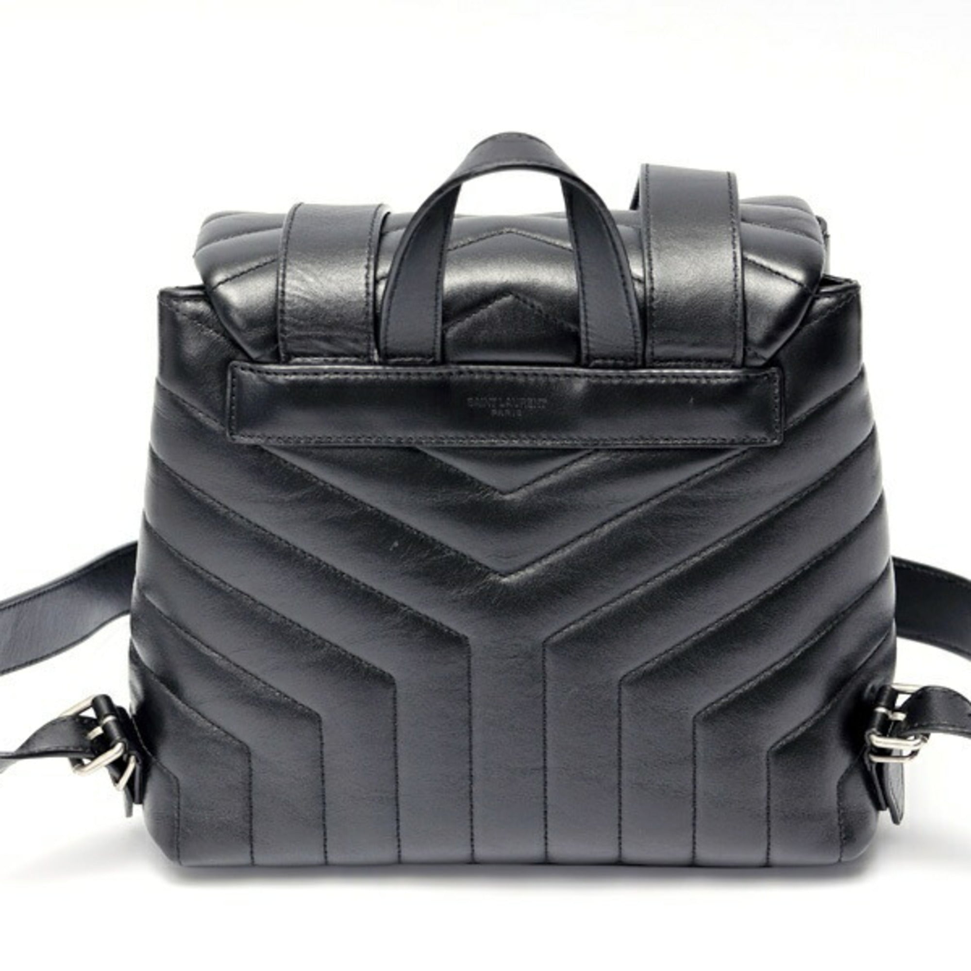 Saint Laurent Black Leather Backpack (Pre-Owned)