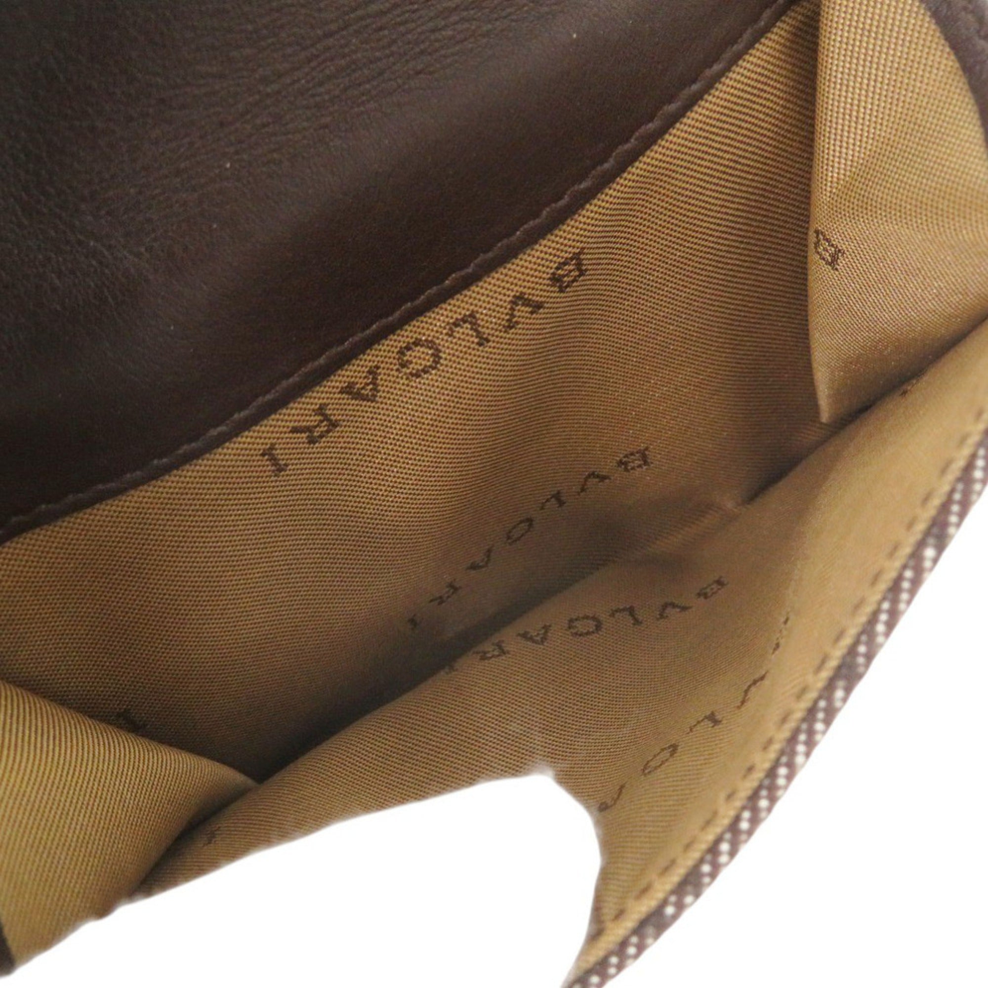 Bvlgari Brown Denim Leather Wallet (Bi-Fold) (Pre-Owned)