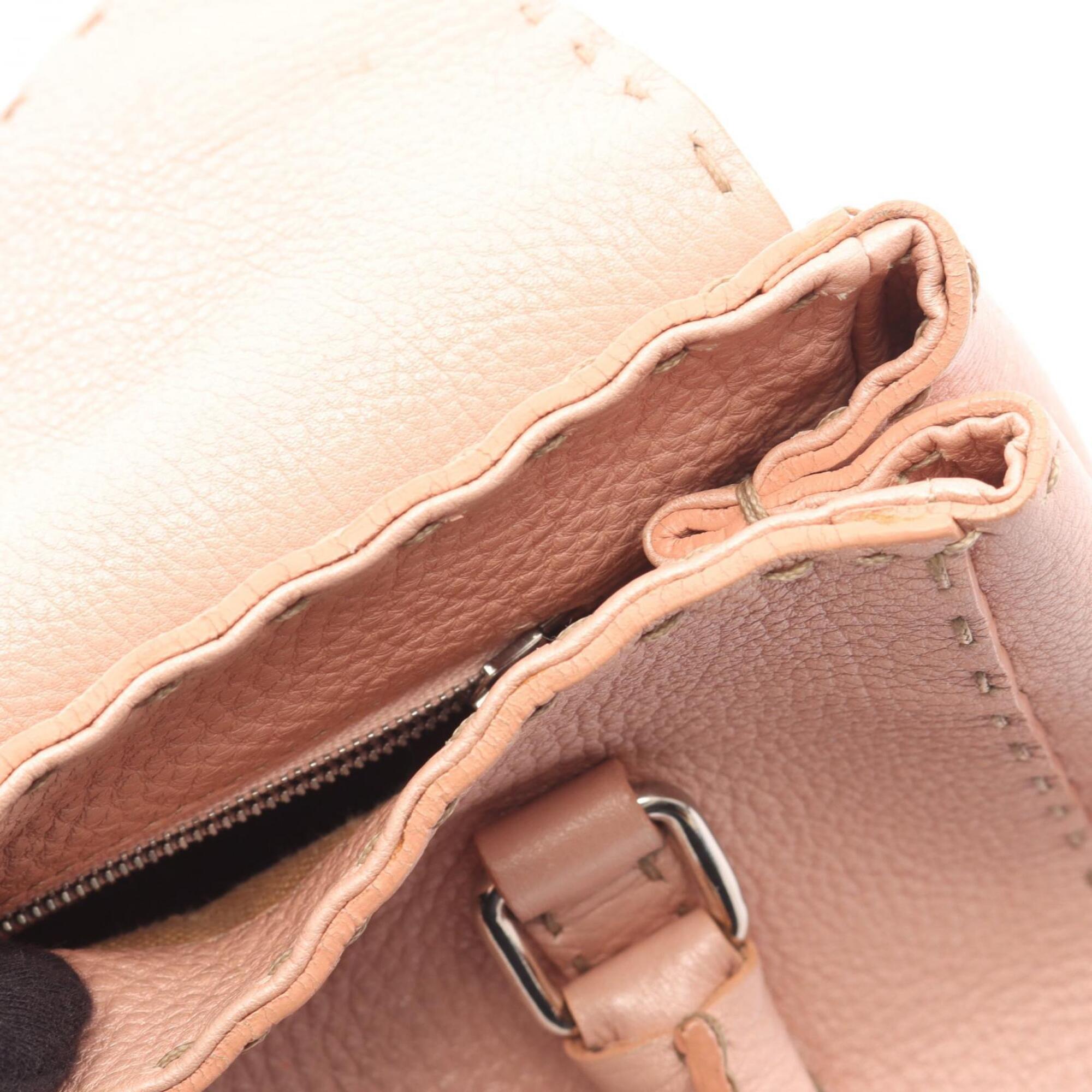 Fendi Pink Leather Handbag (Pre-Owned)