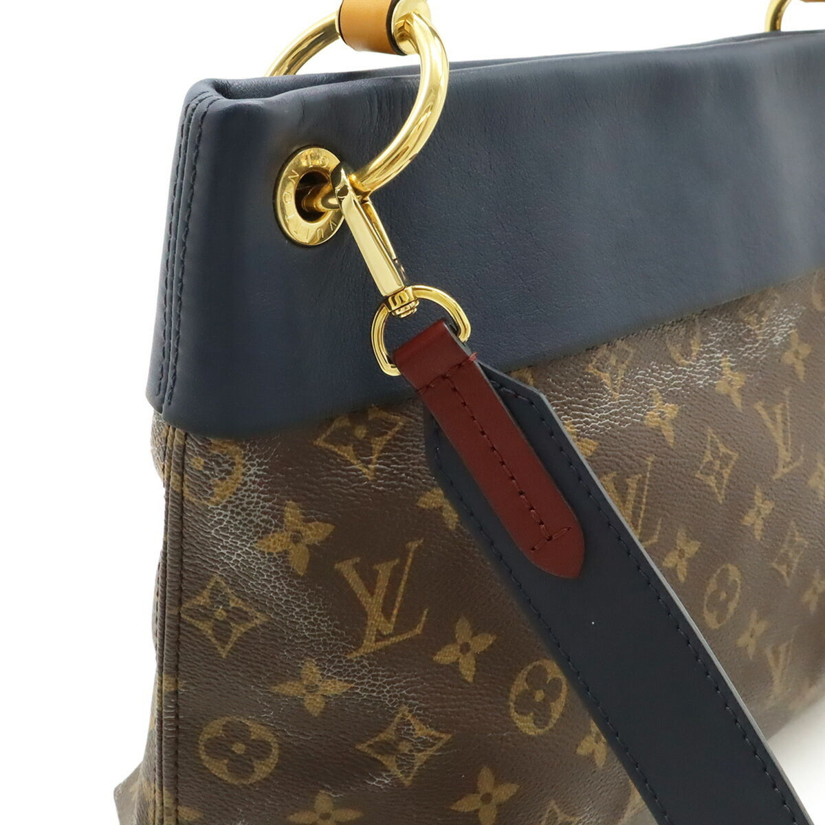 Louis Vuitton Monogram Bordeaux Monogram Leather Handbag Shoulder Bag (Pre-Owned)