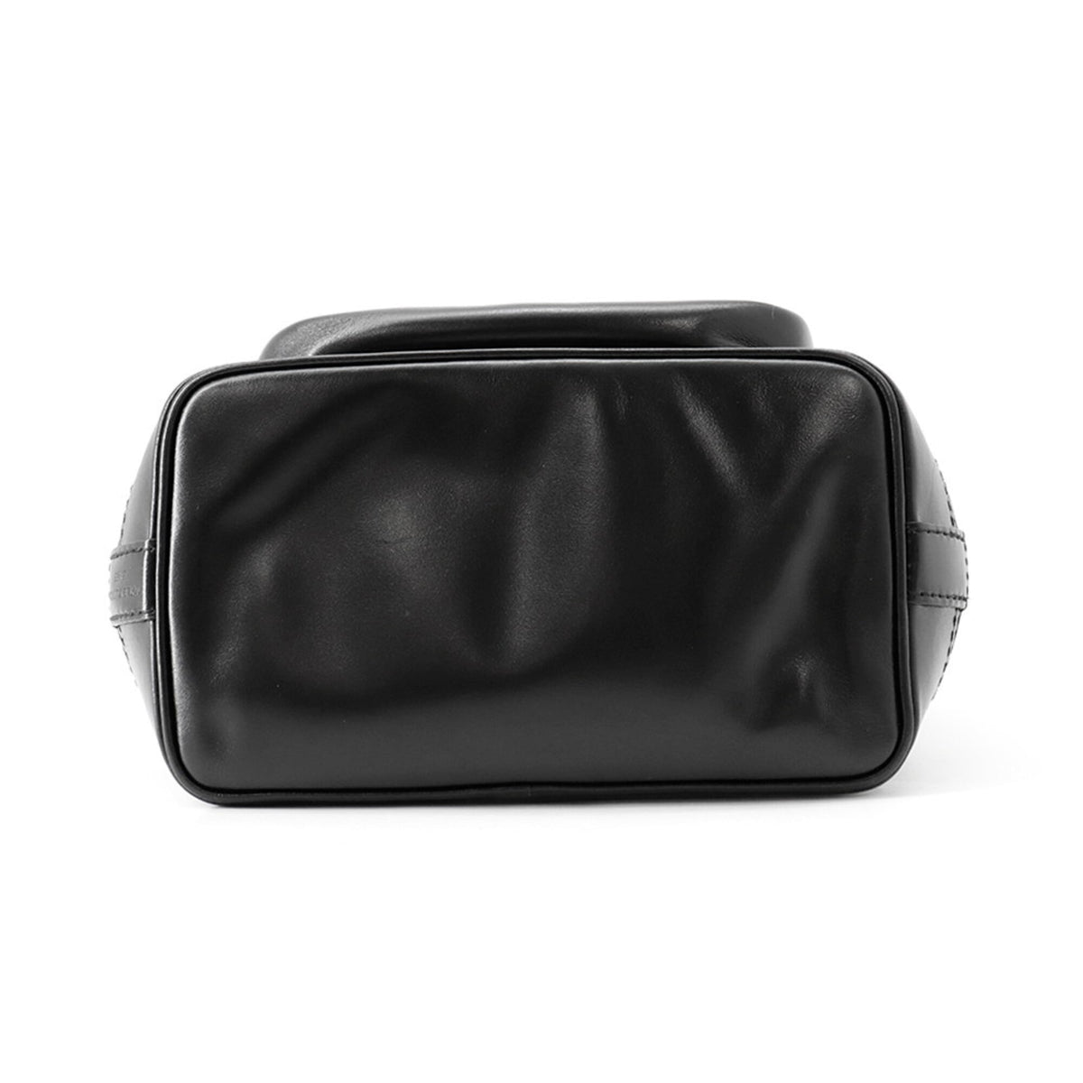 Louis Vuitton Noir Leather Handbag (Pre-Owned)