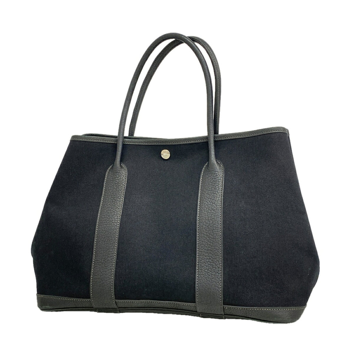 Hermes Black Toile Officier Tote Bag (Pre-Owned)