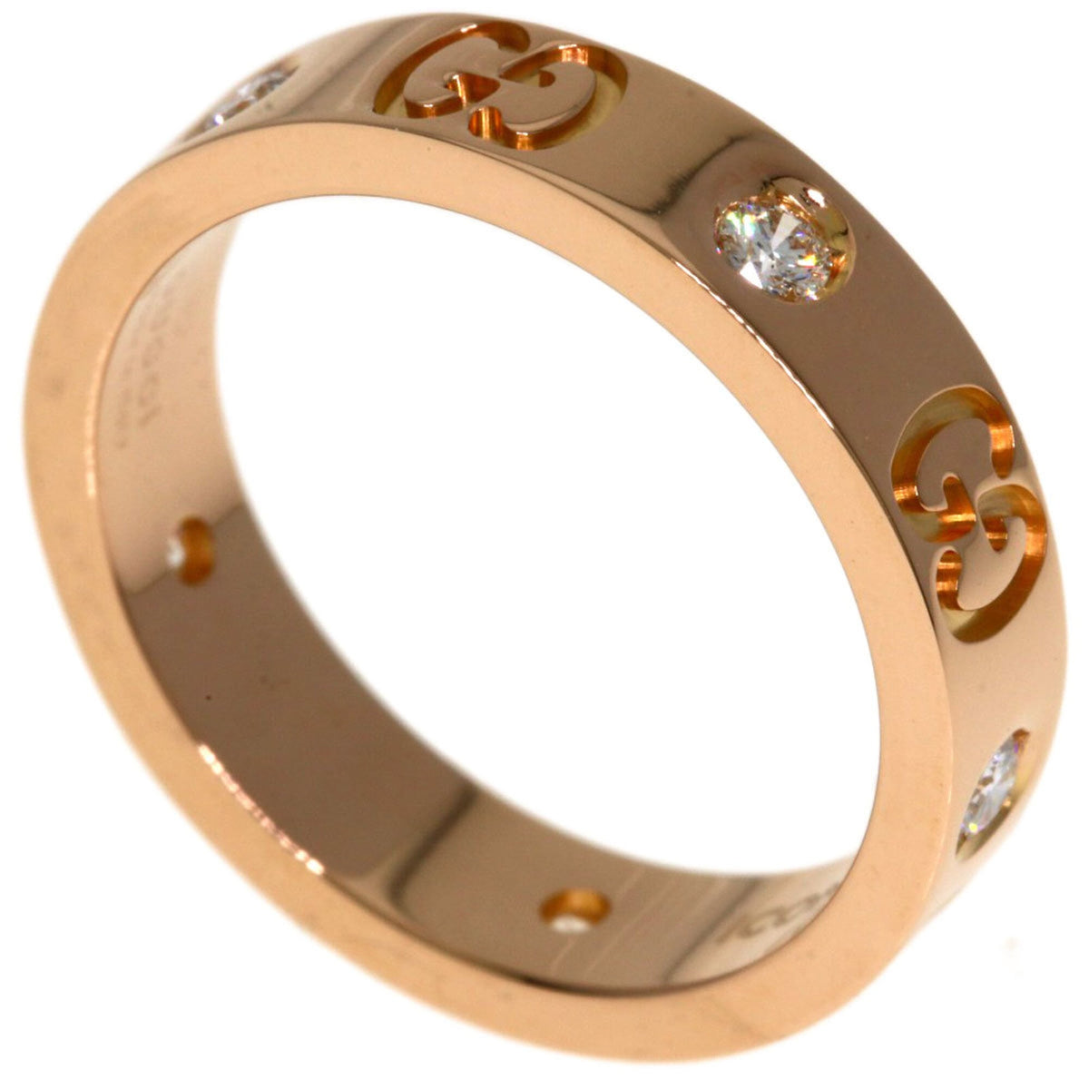Gucci Icon Pink Gold (18K) Band Ring (Pre-Owned)