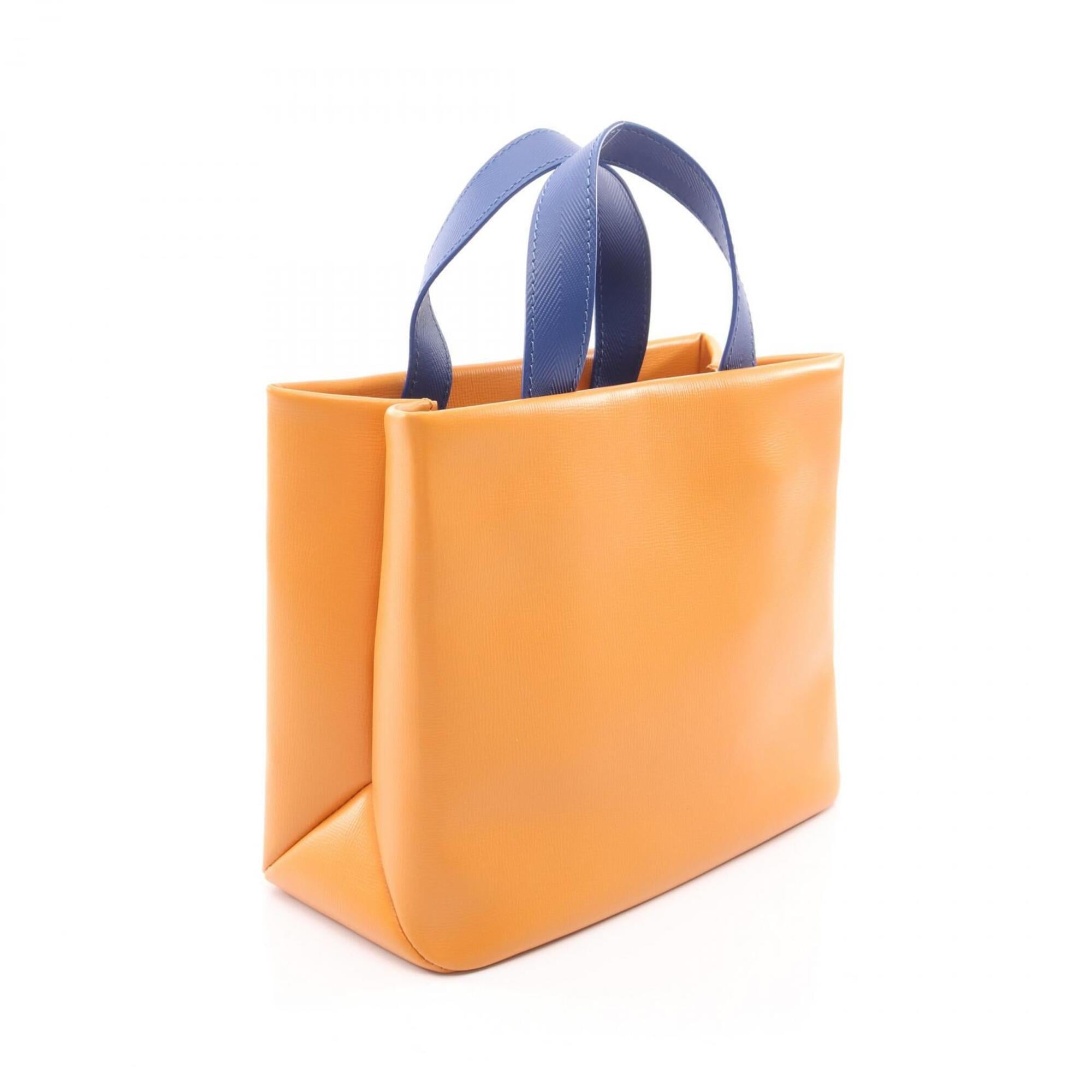Louis Vuitton Orange Leather Handbag Tote Bag (Pre-Owned)