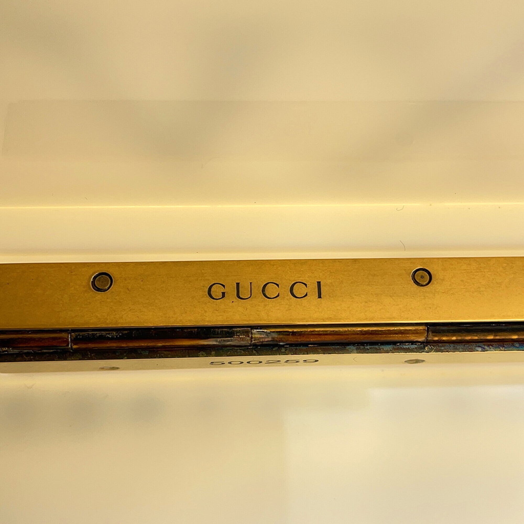 Gucci White Plastic Handbag Shoulder Bag (Pre-Owned)