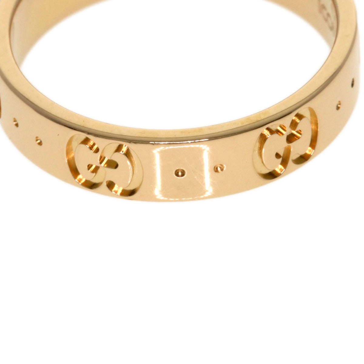 Gucci Icon Pink Gold (18K) Band Ring (Pre-Owned)