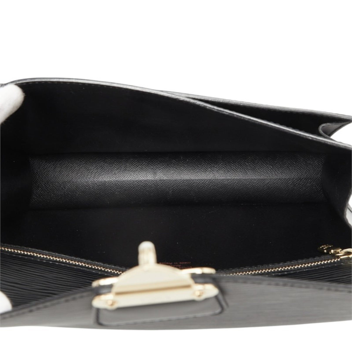 Louis Vuitton Epi Black Noir Leather Clutch Bag Pochette (Pre-Owned)
