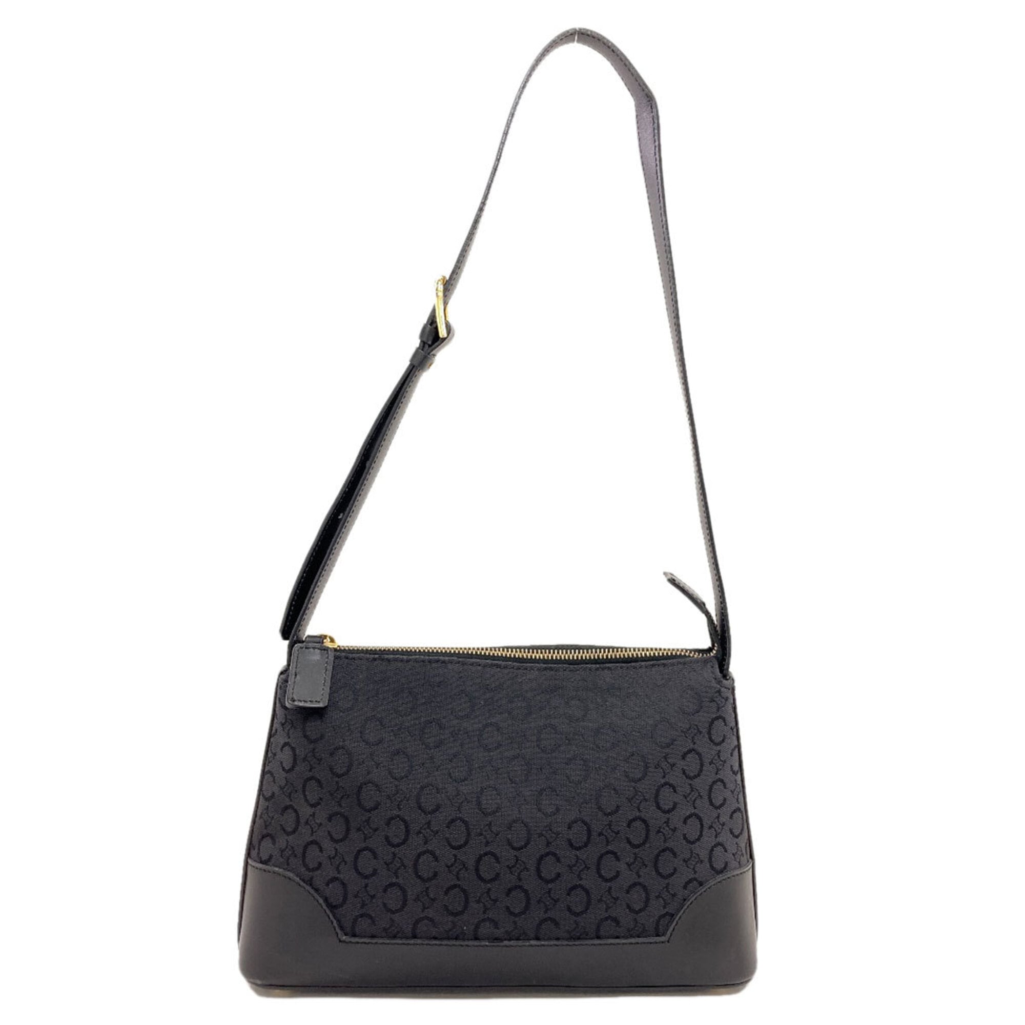 Celine Black Canvas Shoulder Bag (Pre-Owned)