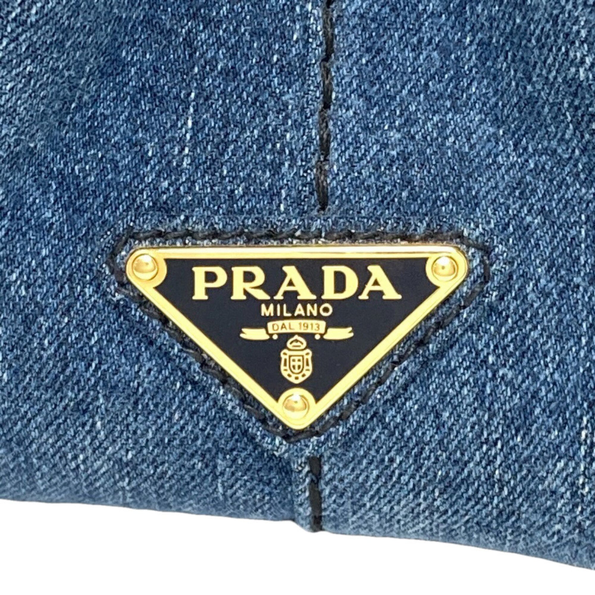 Prada Blue Denim Handbag (Pre-Owned)