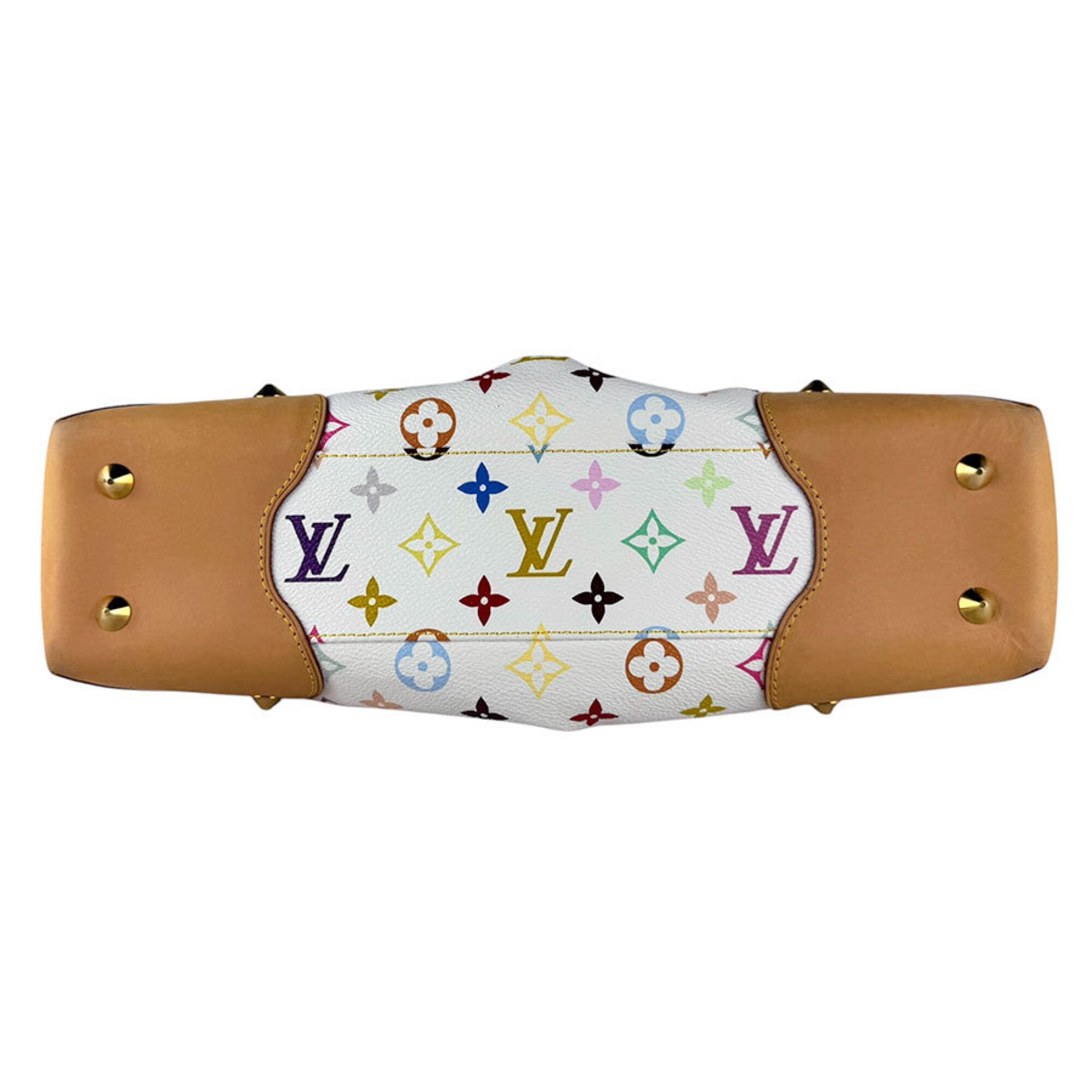 Louis Vuitton Blanc Multi-Color Monogram Multicolore Handbag Shoulder Bag (Pre-Owned)