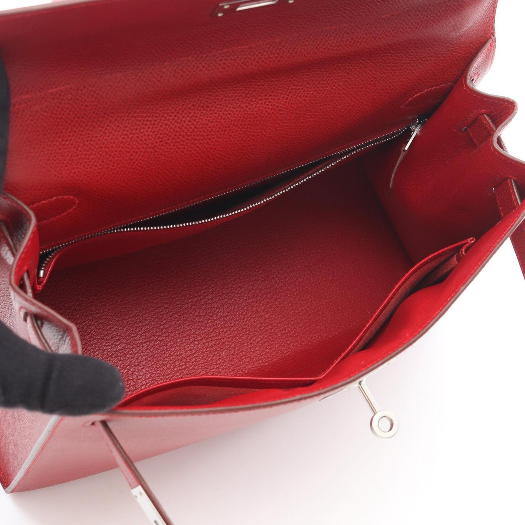 Hermes Red Color Epsom Leather Handbag (Pre-Owned)