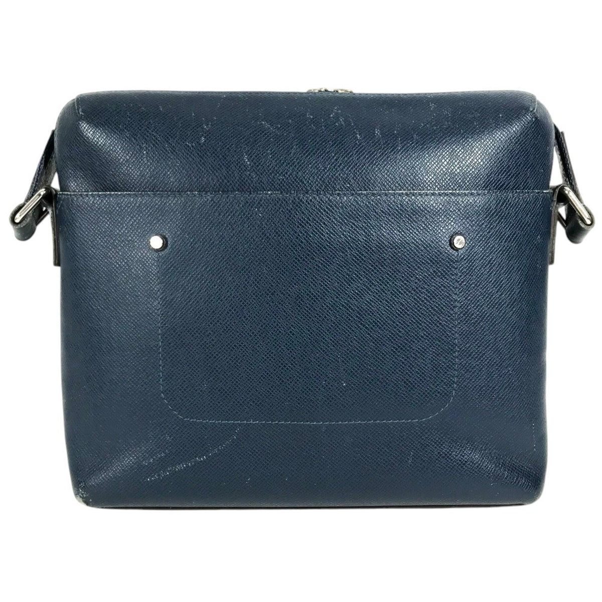 Louis Vuitton Navy Taiga Leather Handbag Messenger Bag Shoulder Bag (Pre-Owned)
