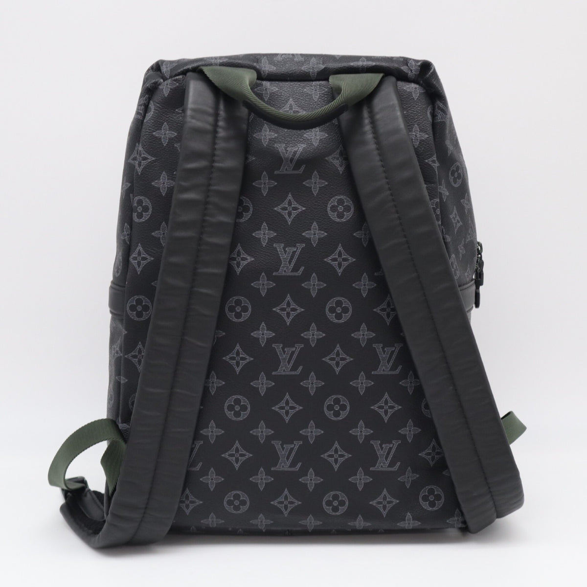 Louis Vuitton Monogram Black Gray White Coated Canvas Leather Backpack (Pre-Owned)