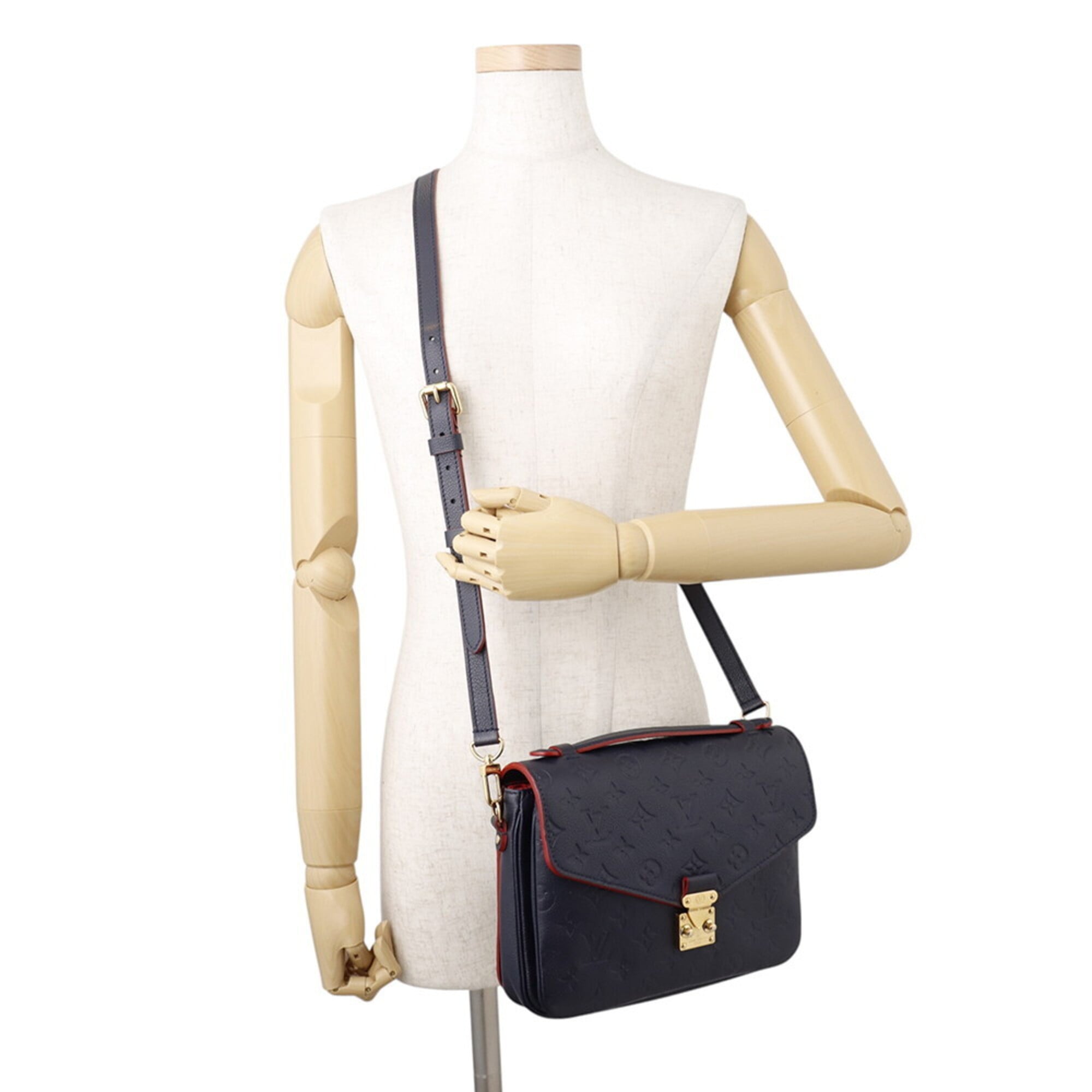 Louis Vuitton Marine Rouge Monogram Empreinte Handbag Pochette (Pre-Owned)