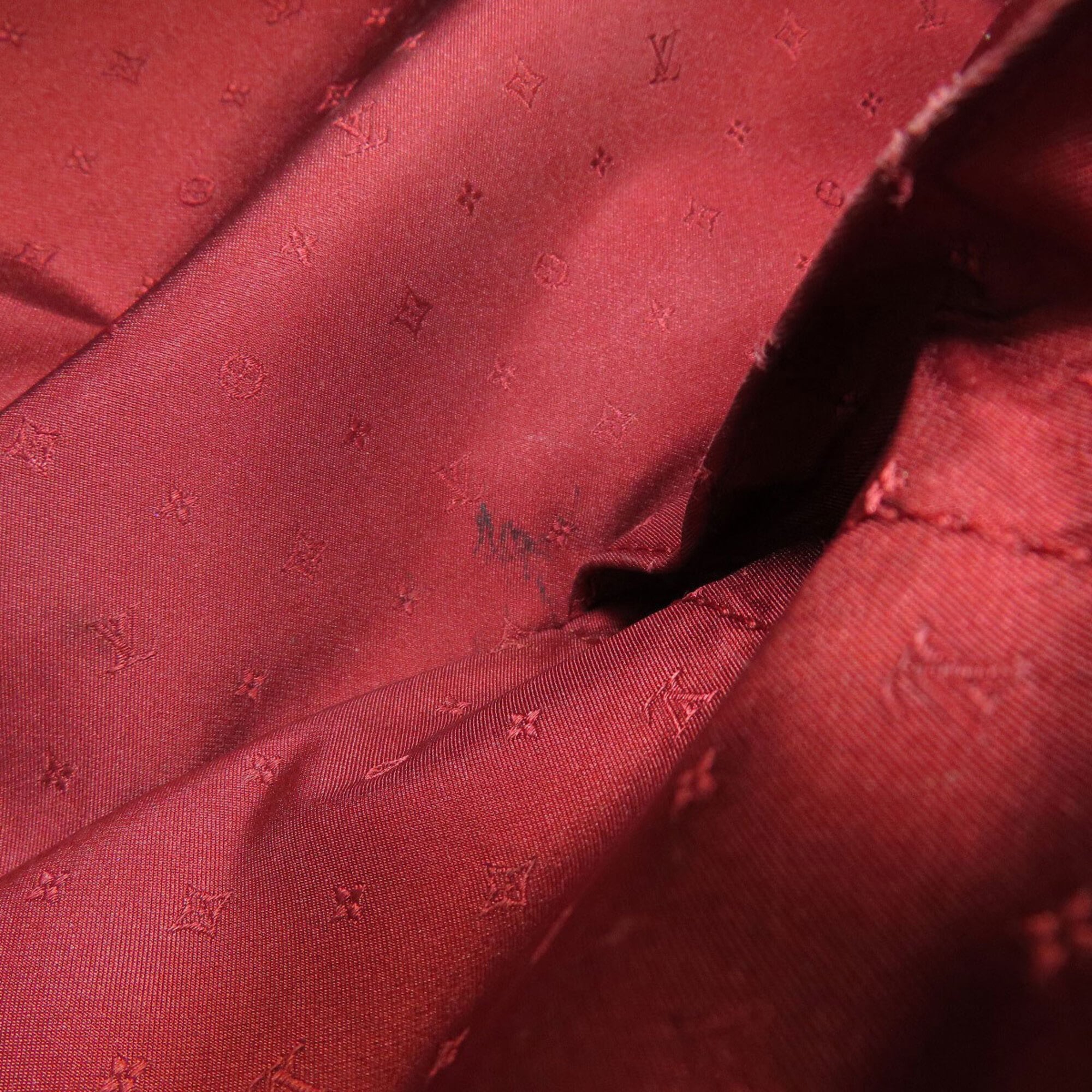 Louis Vuitton Red Color Suhali Leather Tote Bag (Pre-Owned)