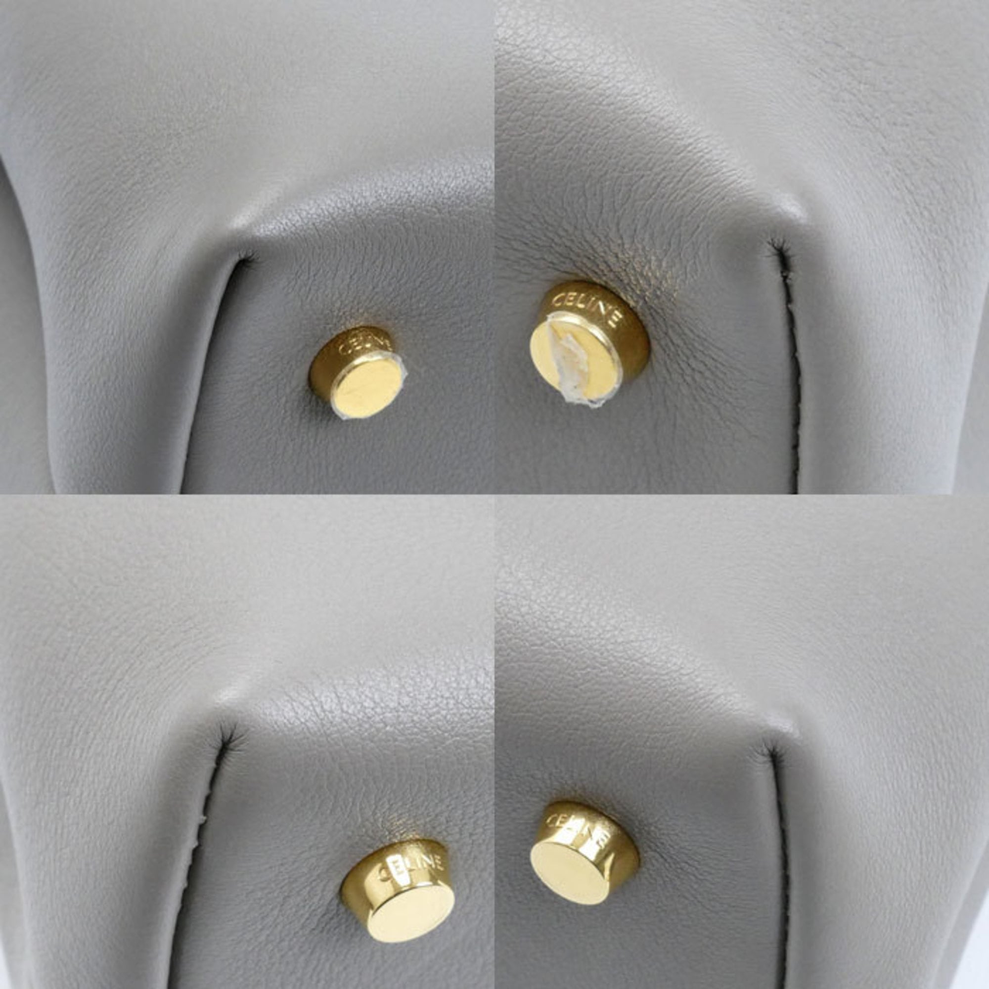Celine Gold Leather Shoulder Bag (Pre-Owned)
