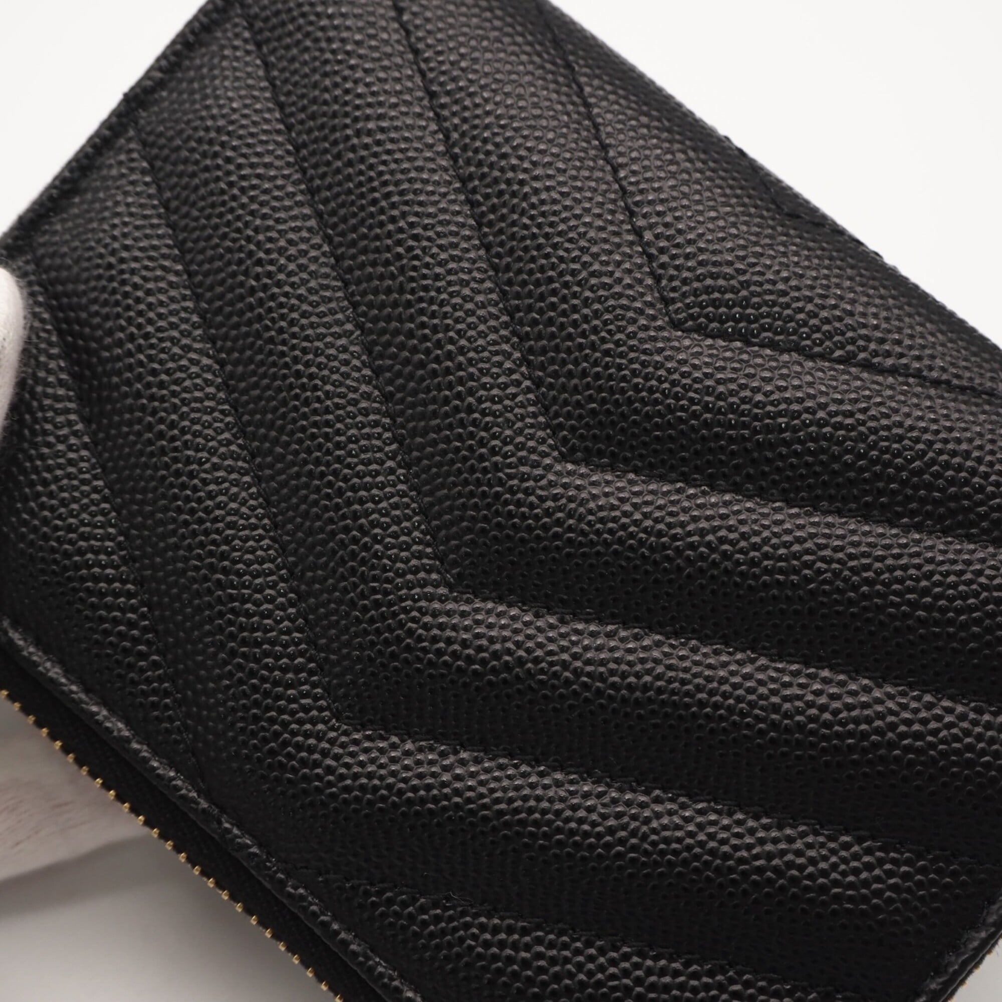 Yves Saint Laurent Black Leather Wallet (Bi-Fold) (Pre-Owned)