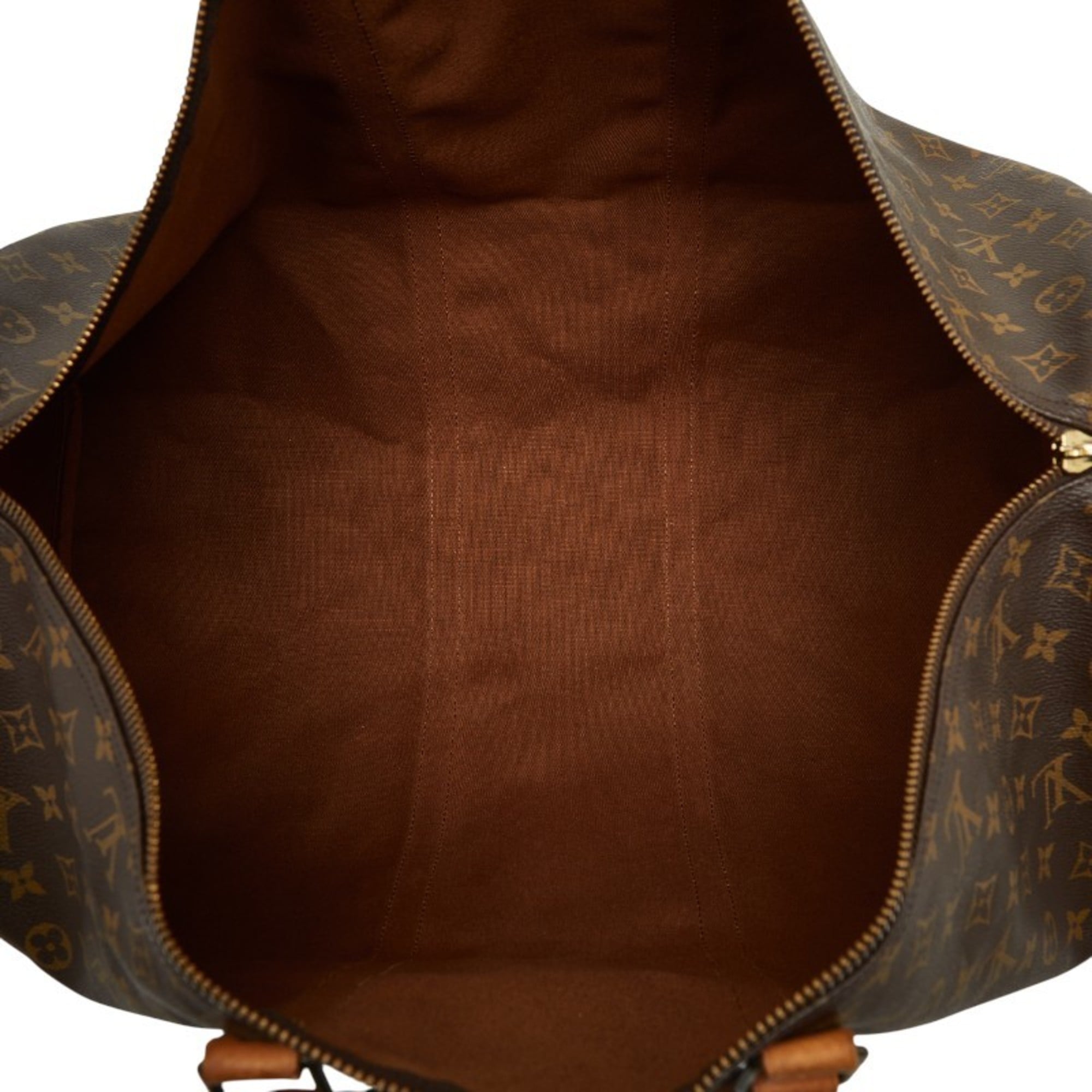 Louis Vuitton Brown Pvc Leather Boston Bag (Pre-Owned)