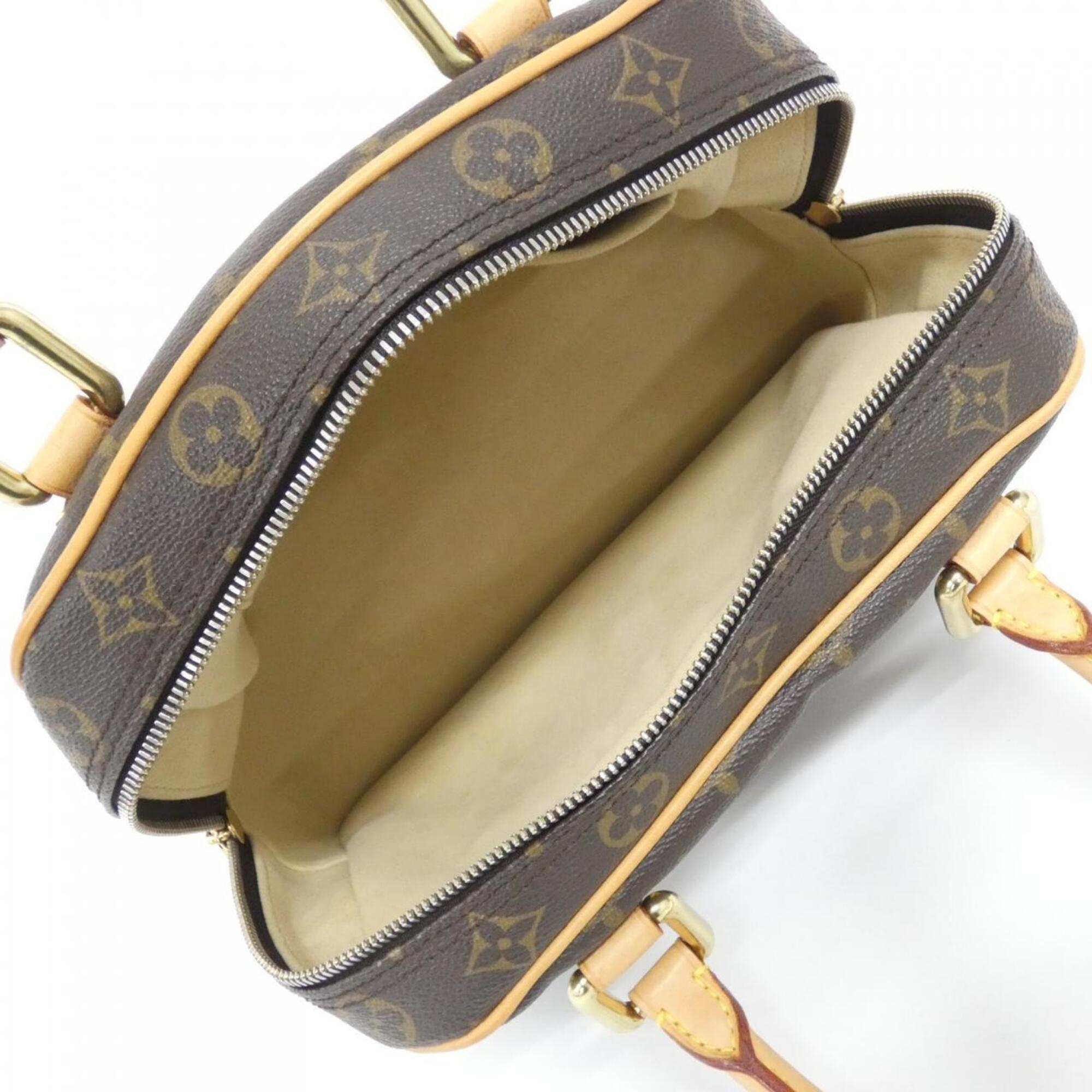 Louis Vuitton Monogram Marron Coated Canvas Handbag (Pre-Owned)