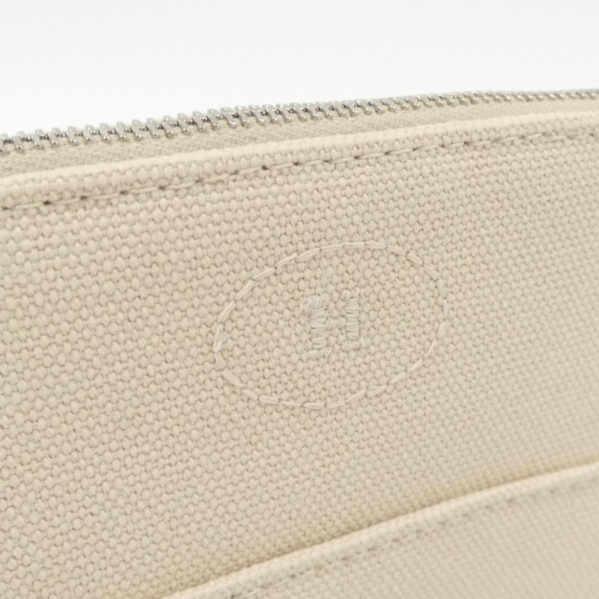 Hermes Natural Canvas Handbag Pouch (Pre-Owned)