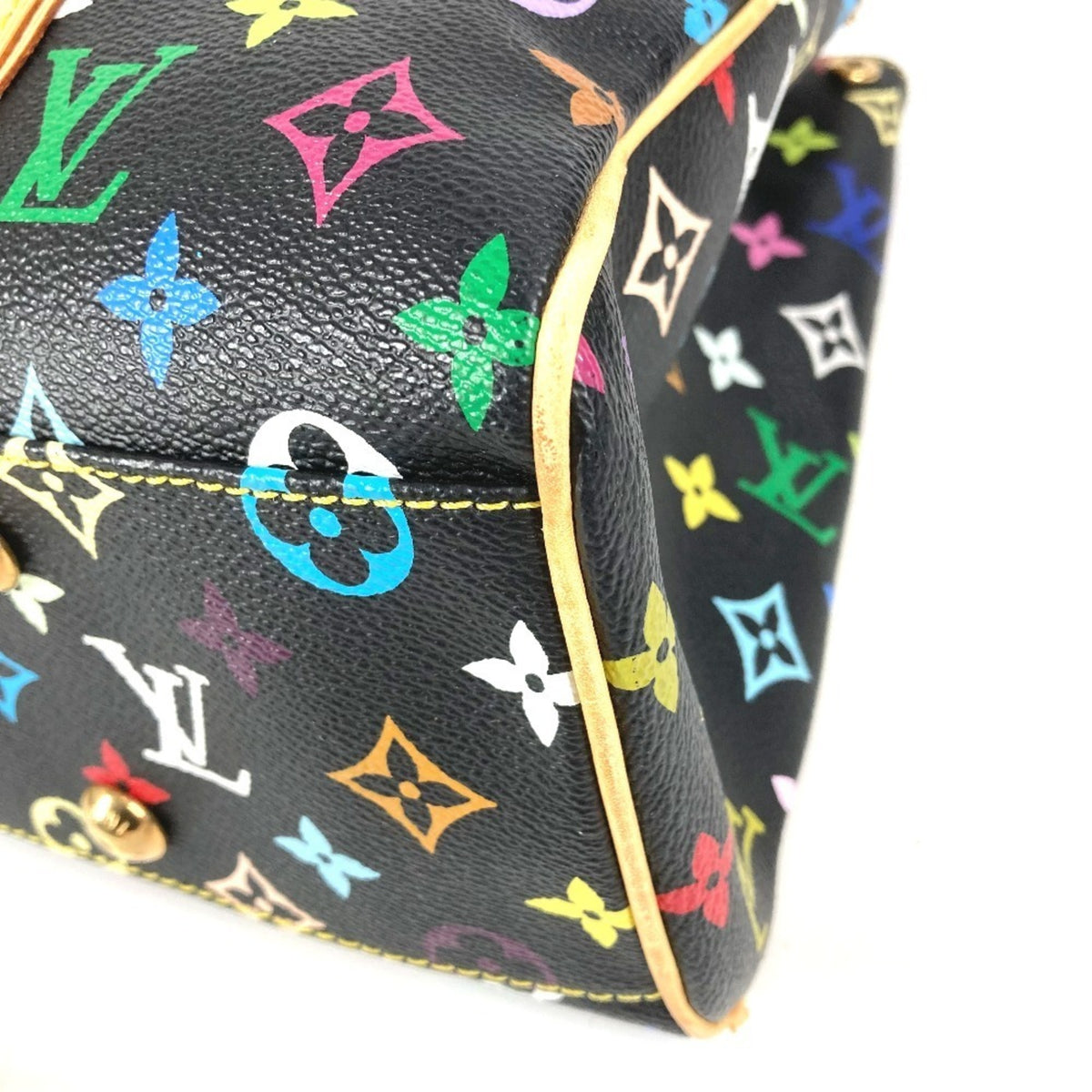 Louis Vuitton Black Multi-Color Monogram Multicolore Shoulder Bag Tote Bag (Pre-Owned)