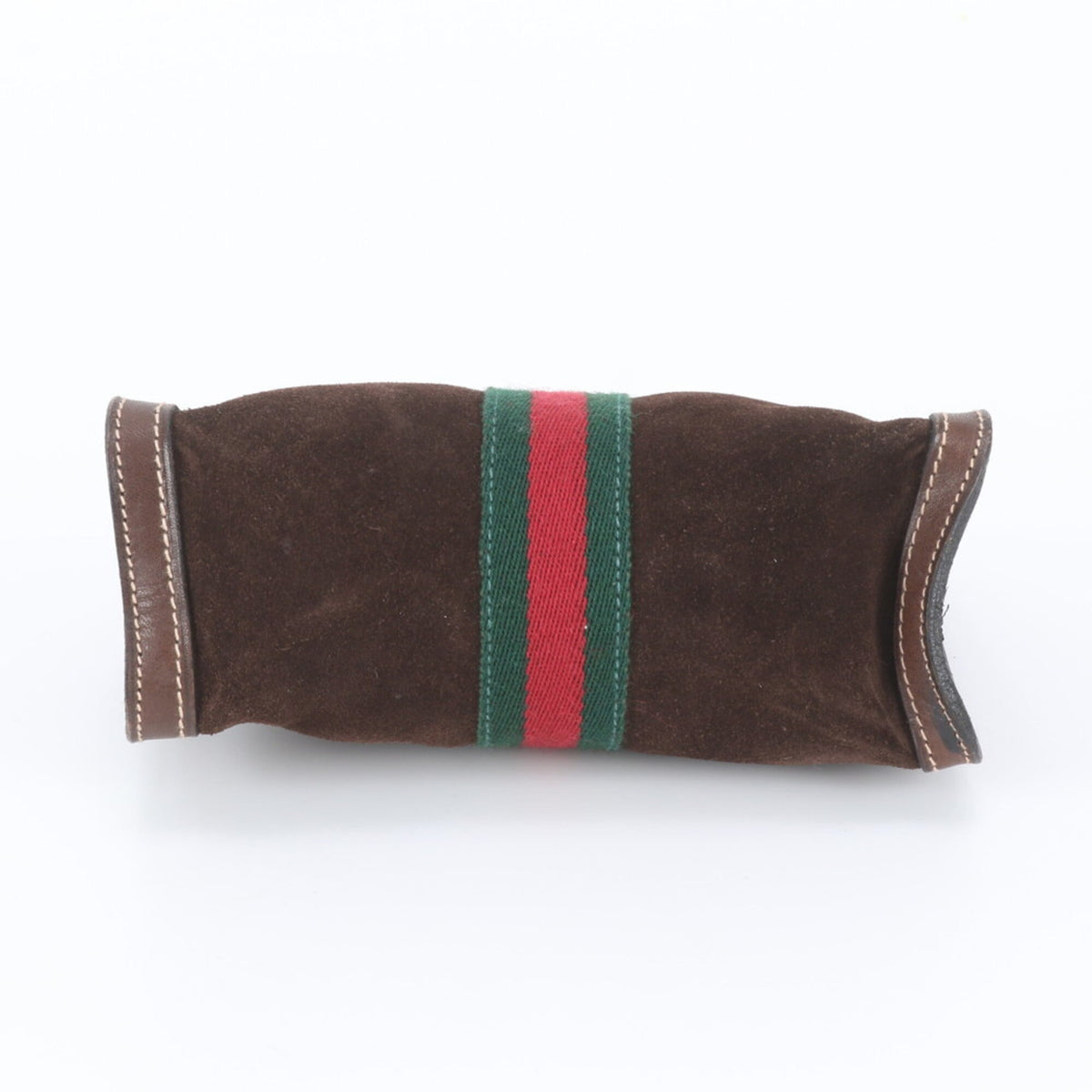 Gucci Brown Leather Clutch Bag Pouch (Pre-Owned)