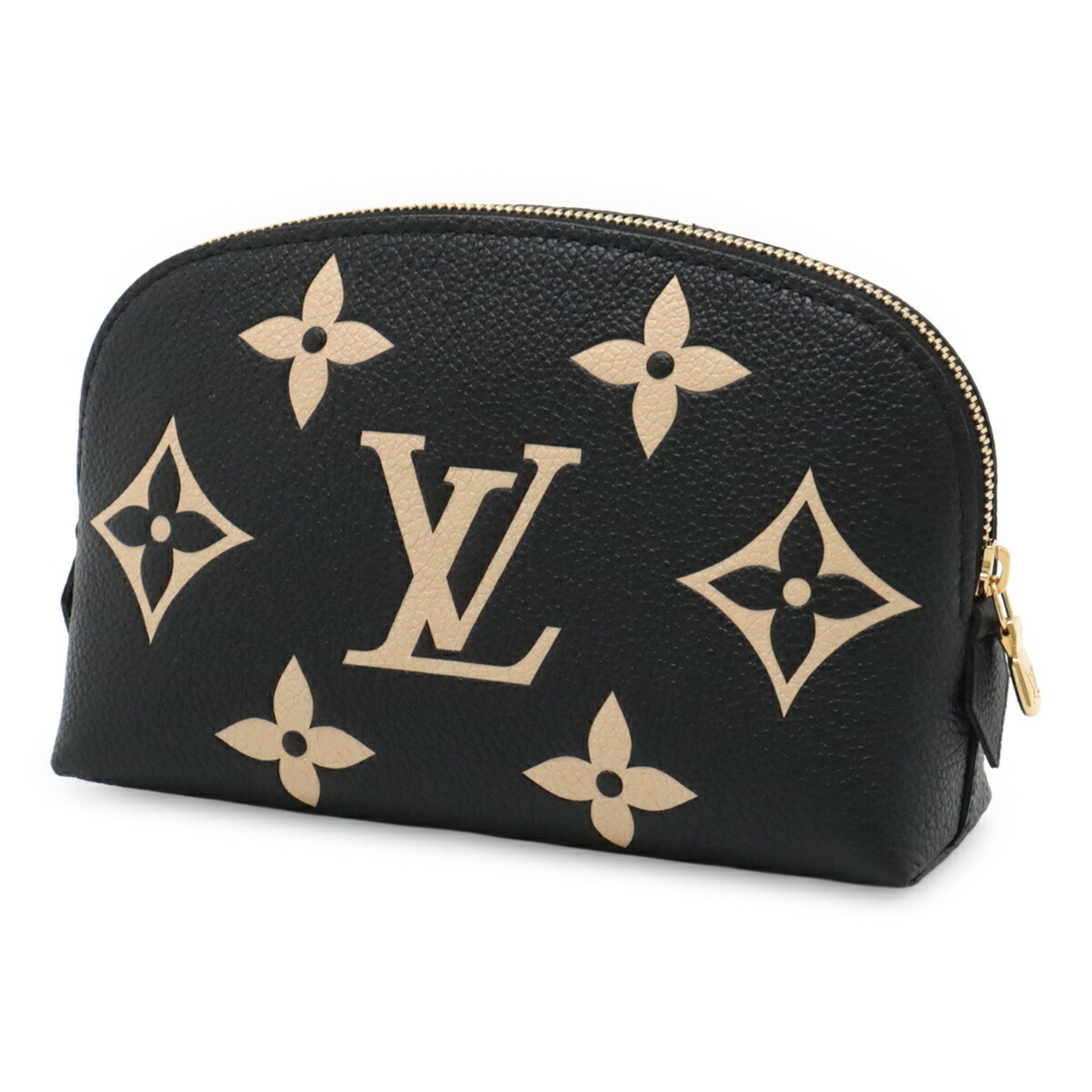 Louis Vuitton Monogram Empreinte Beige Black Monogram Empreinte Pochette (Pre-Owned)