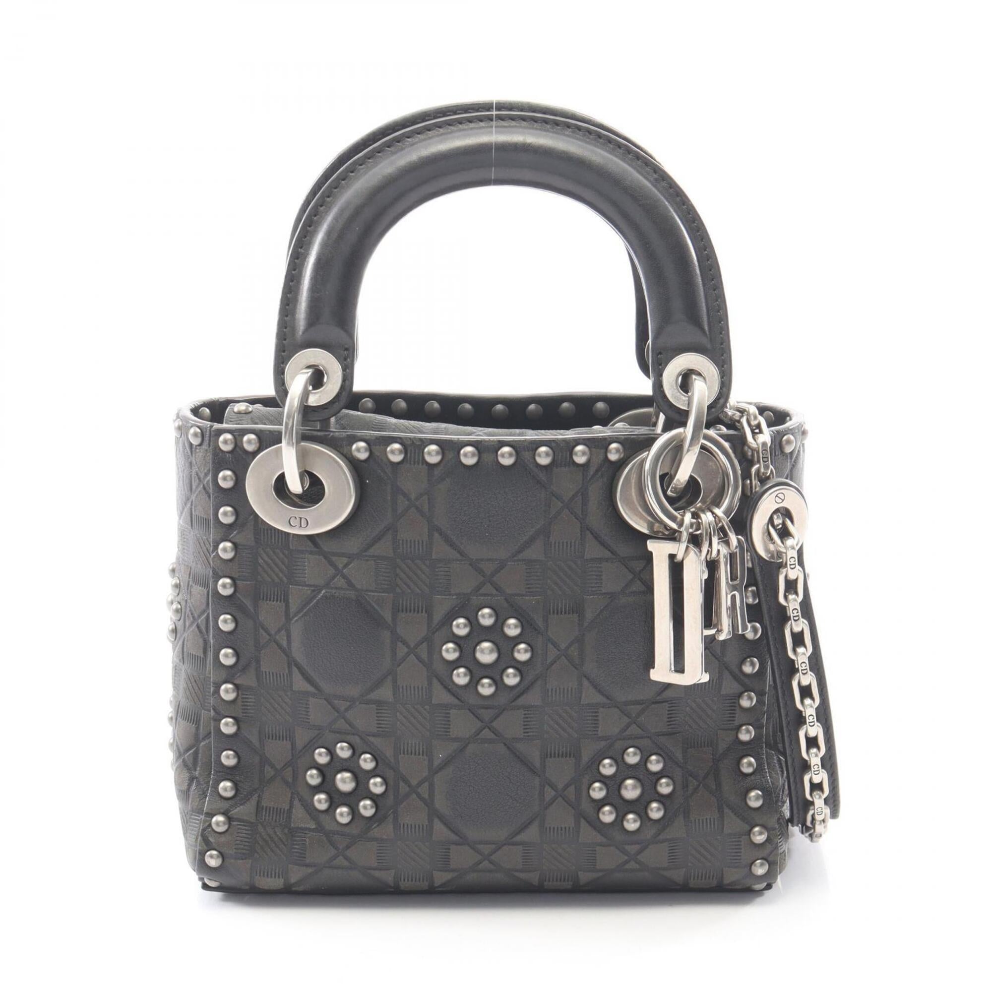 Christian Dior Black Leather Handbag (Pre-Owned)