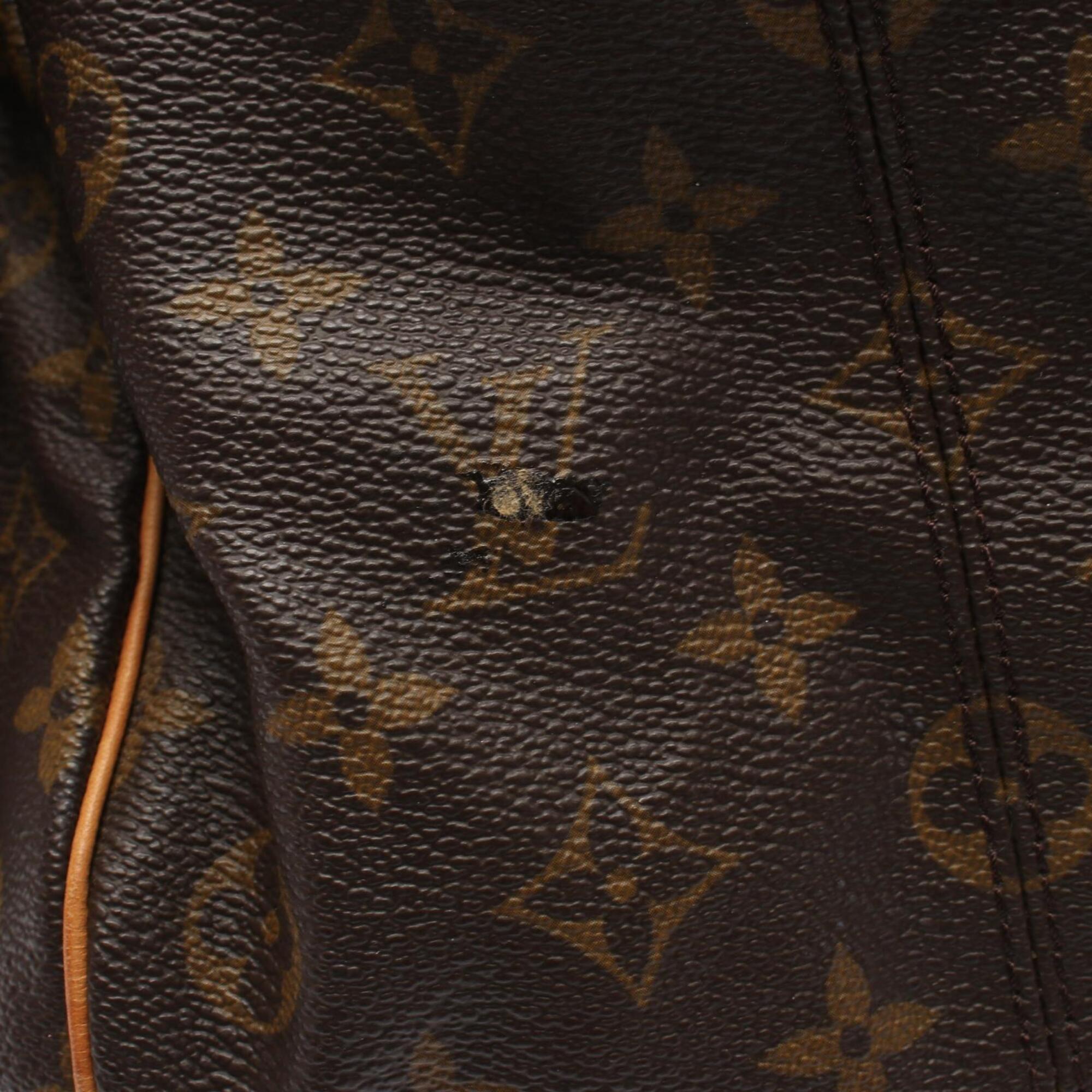 Louis Vuitton Brown Monogram Coated Canvas Handbag Tote Bag (Pre-Owned)