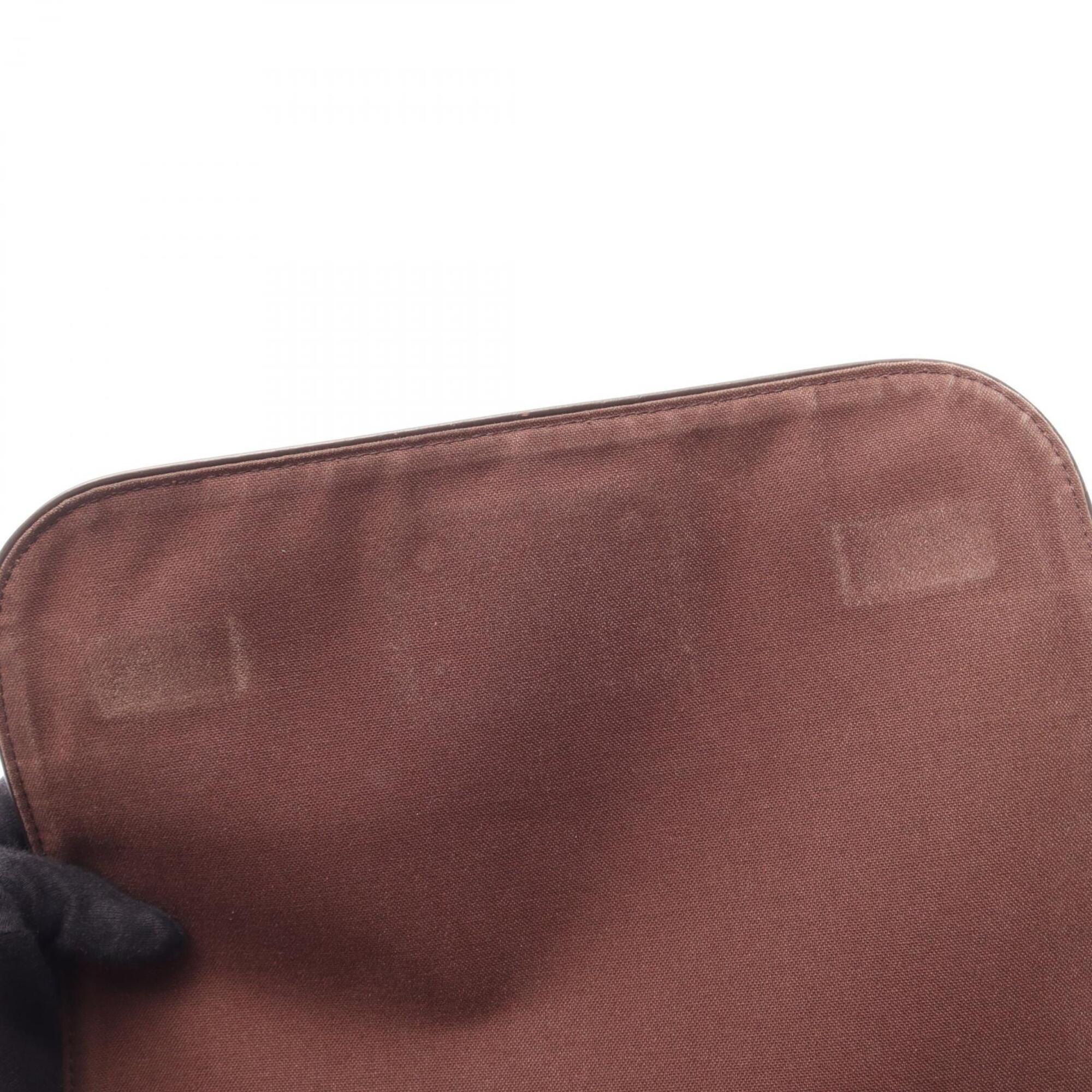 Louis Vuitton Brown Coated Canvas Pvc Leather Handbag Shoulder Bag (Pre-Owned)