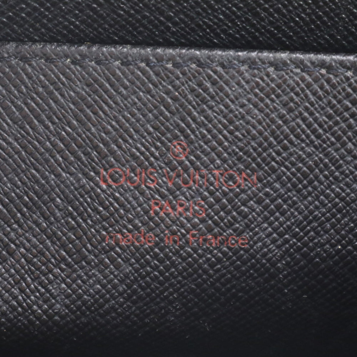 Louis Vuitton Noir Leather Clutch Bag Pochette Pouch (Pre-Owned)
