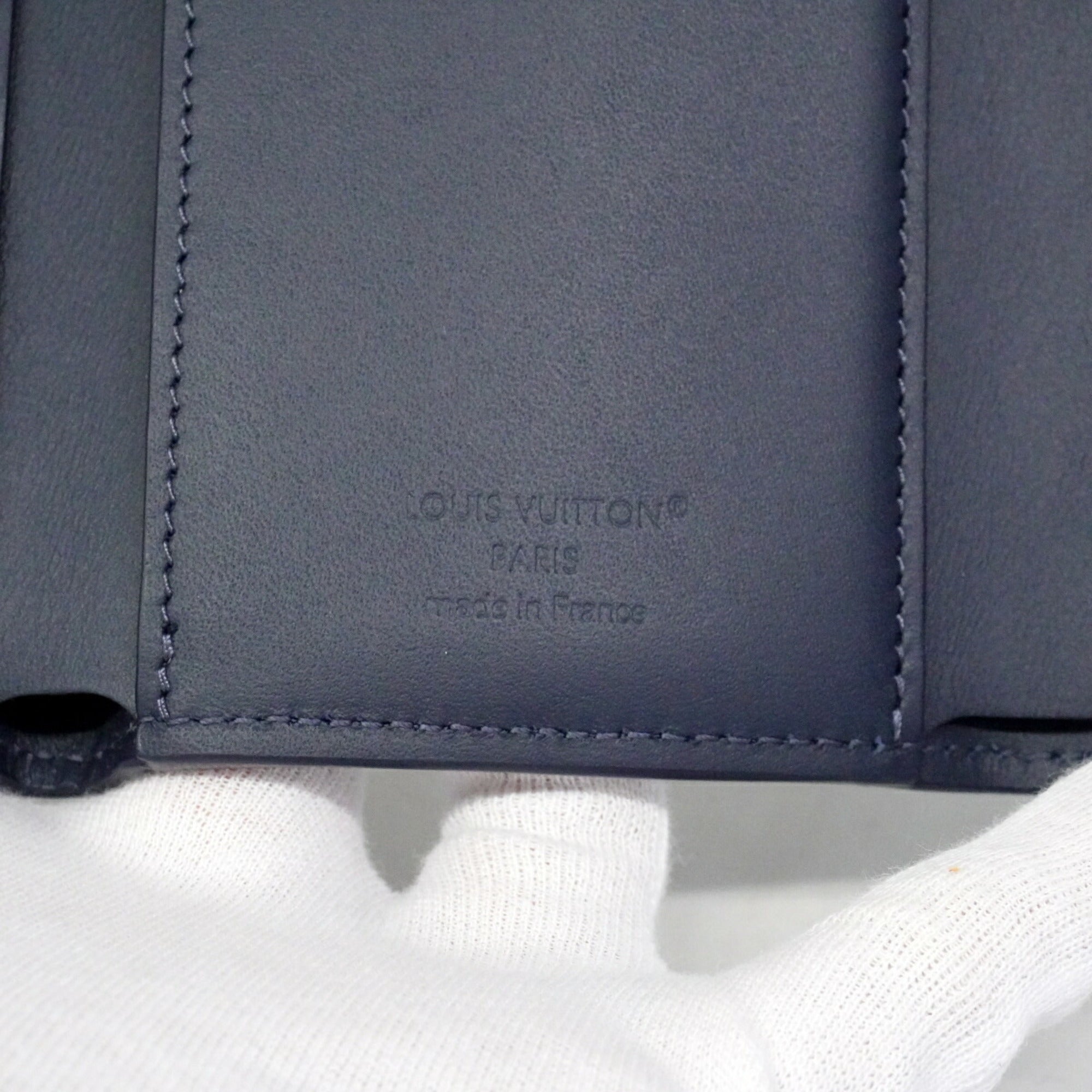 Louis Vuitton Navy Wallet (Tri-Fold) (Pre-Owned)