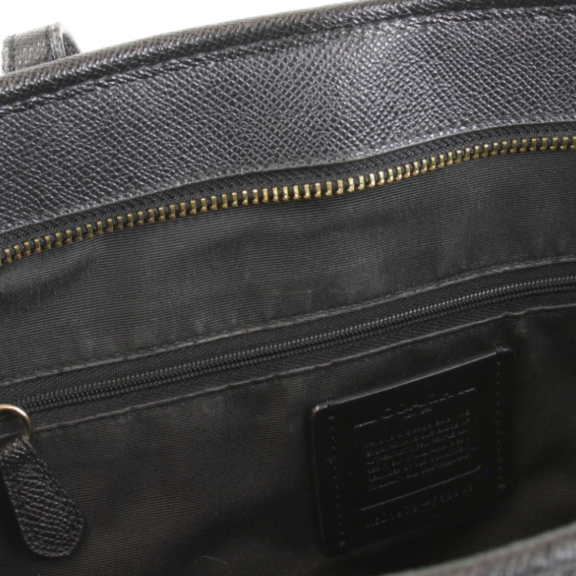 Coach Black Leather Tote Bag (Pre-Owned)