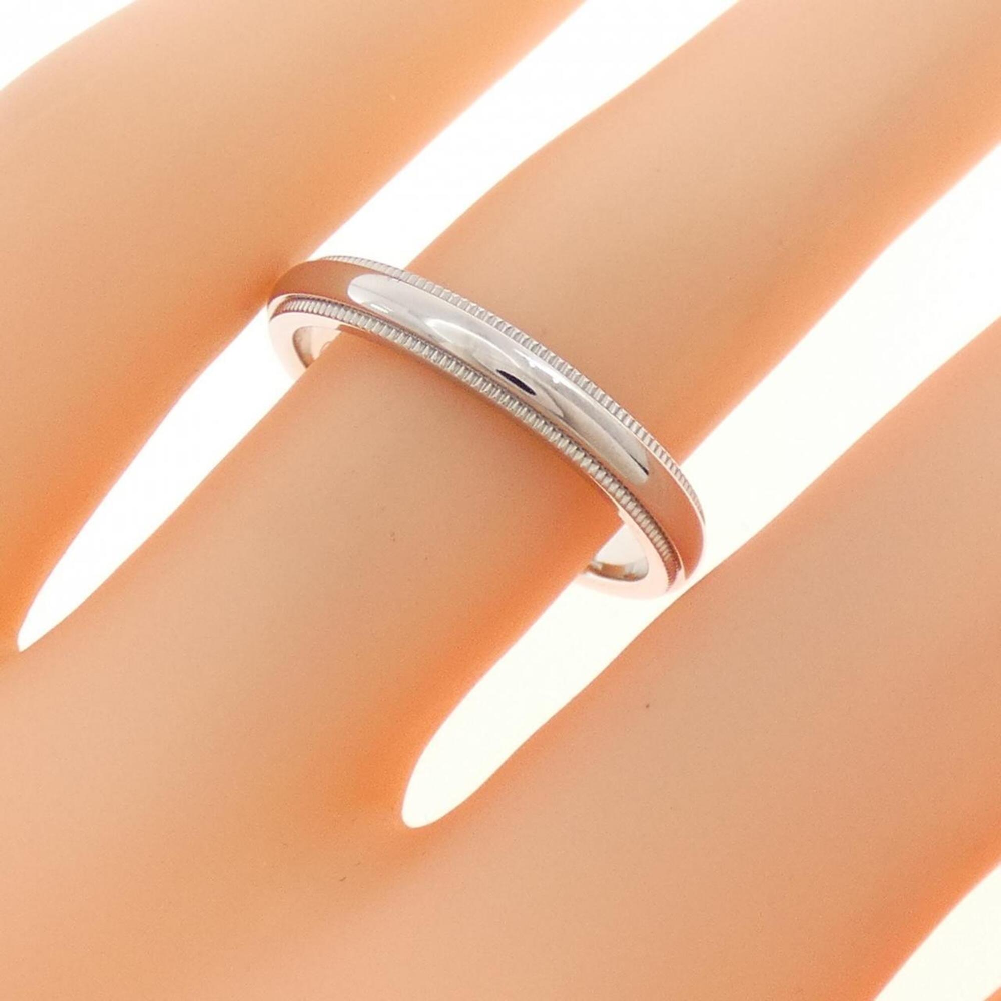 Tiffany Platinum Platinum 950 Band Ring (Pre-Owned)