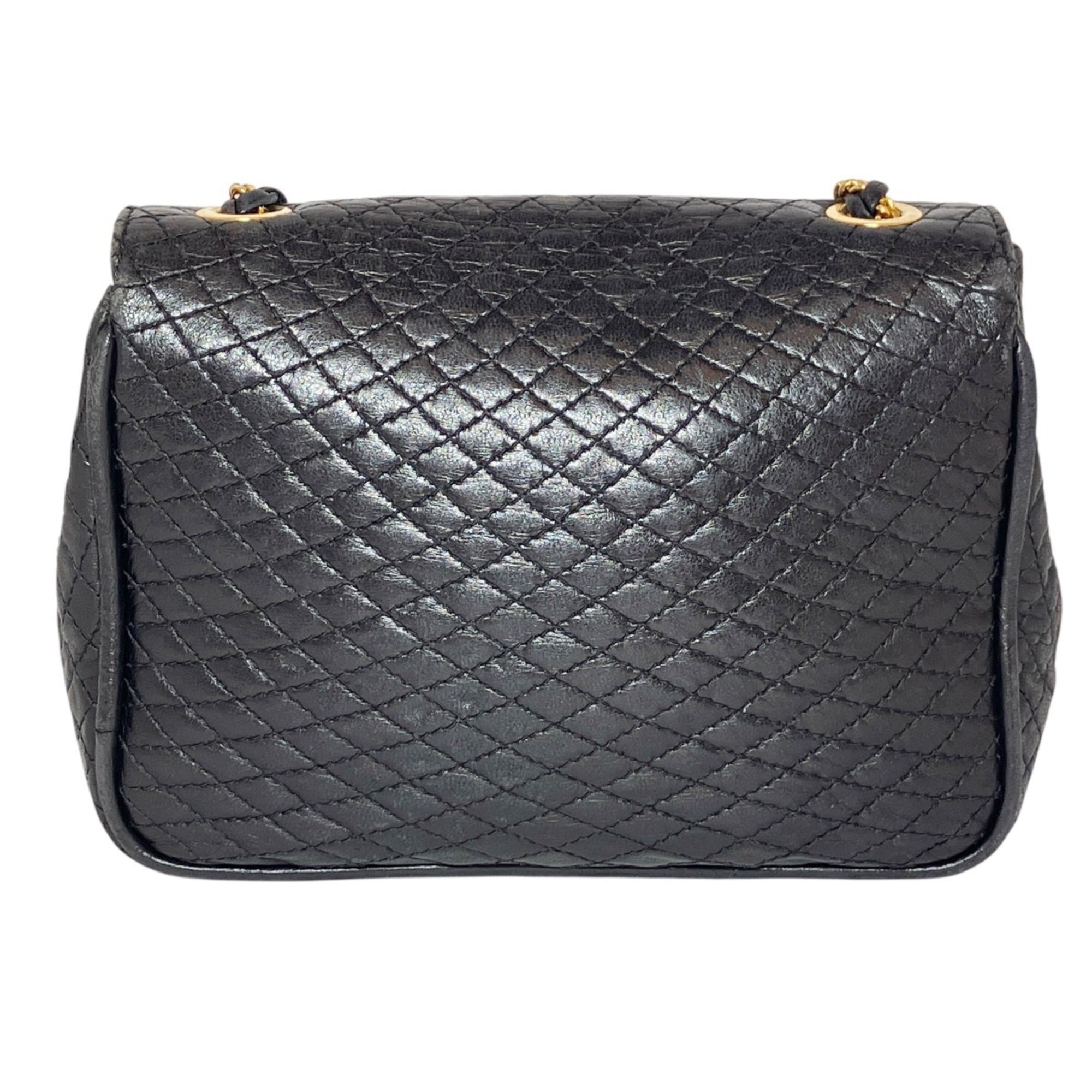 Bally Black Leather Shoulder Bag (Pre-Owned)