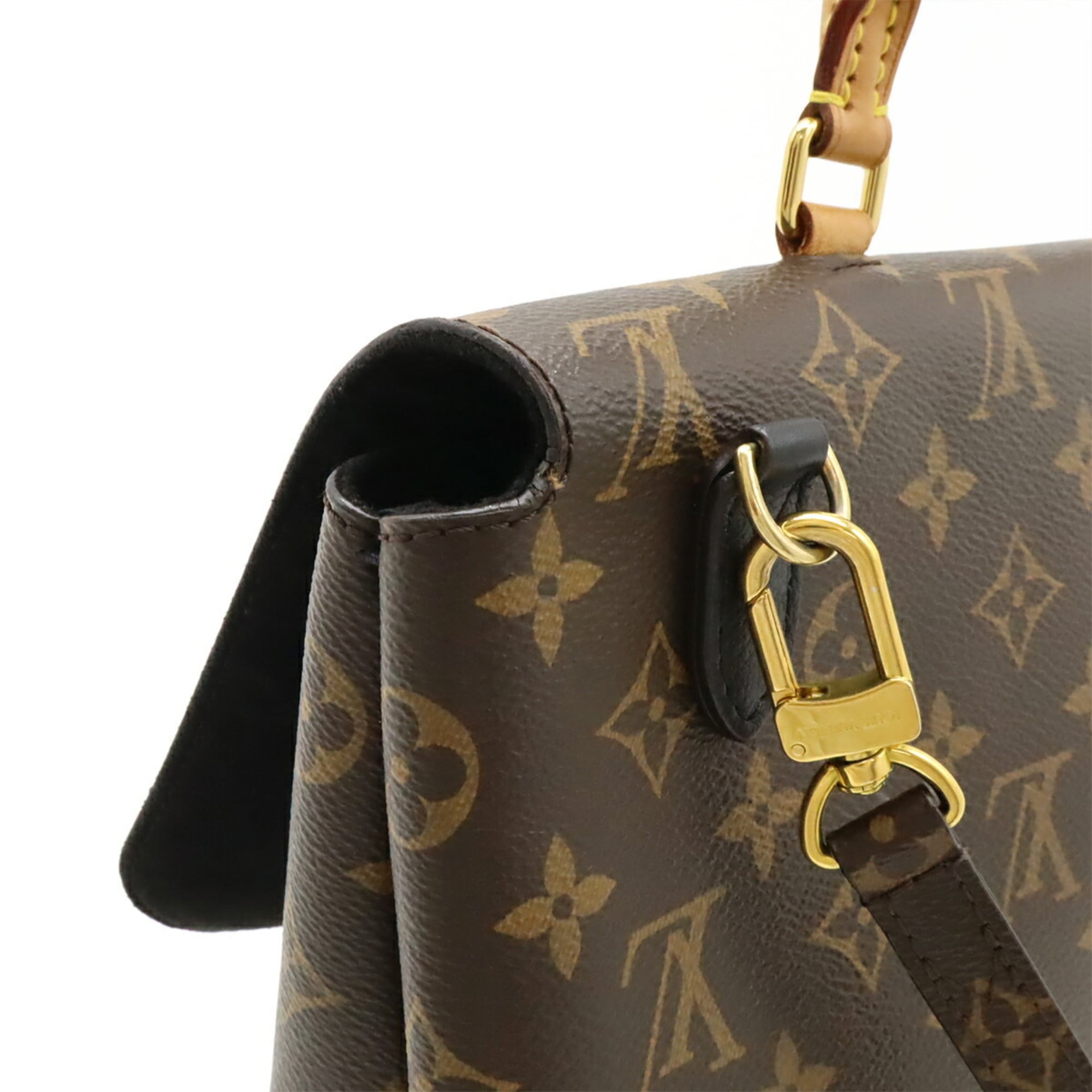 Louis Vuitton Monogram Black Noir Monogram Leather Handbag Shoulder Bag (Pre-Owned)
